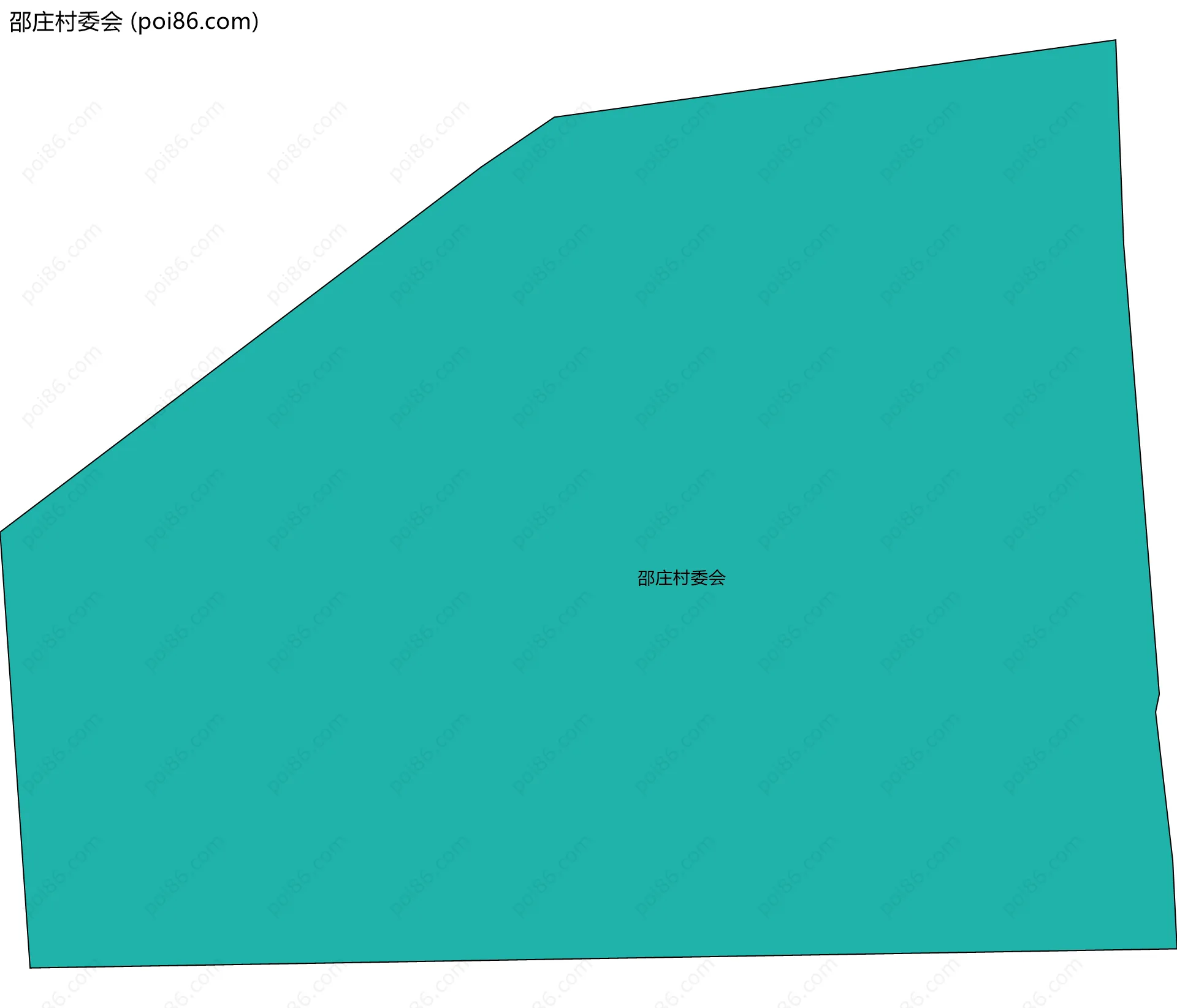 邵庄村委会边界地图