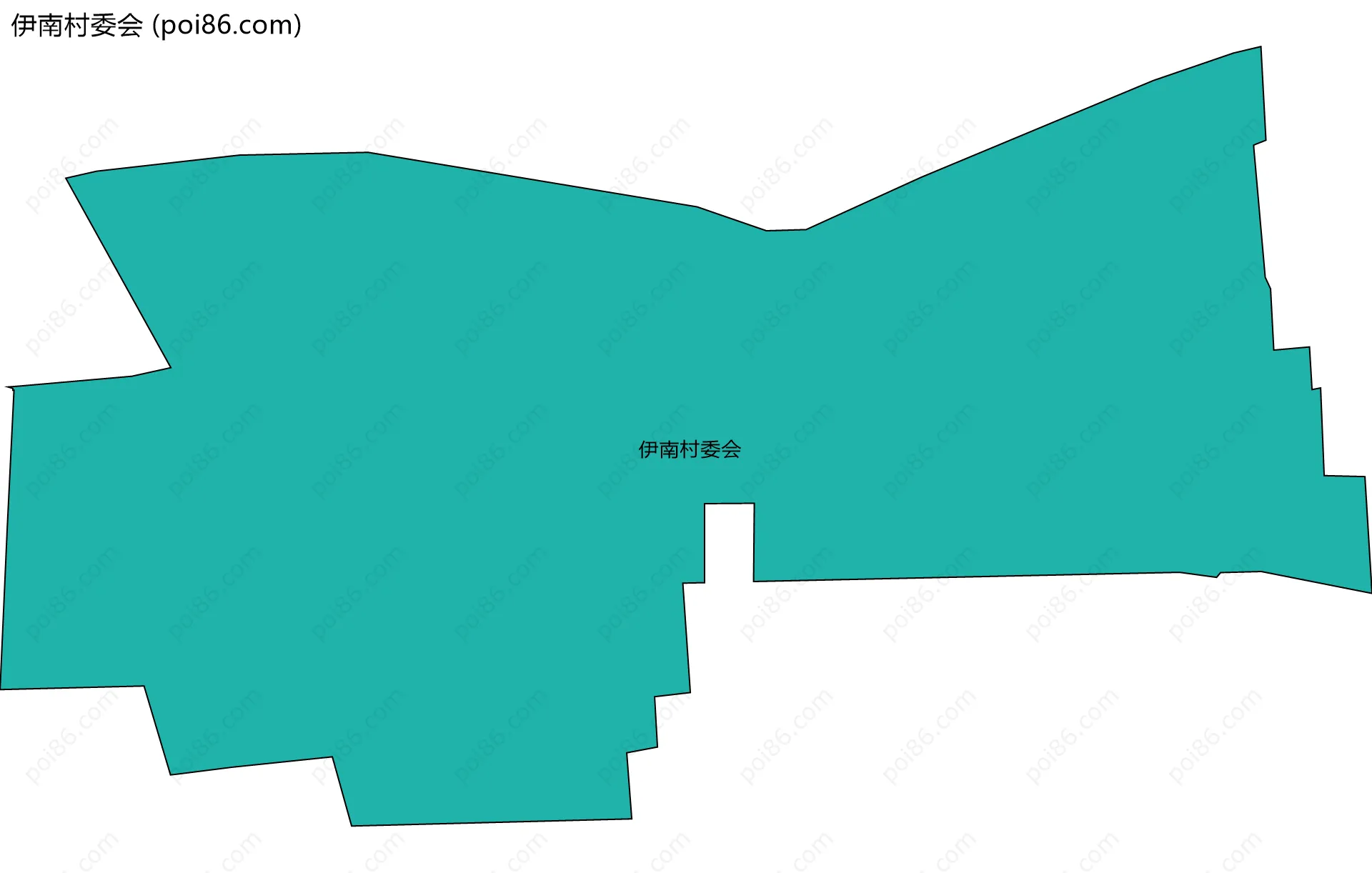 伊南村委会边界地图