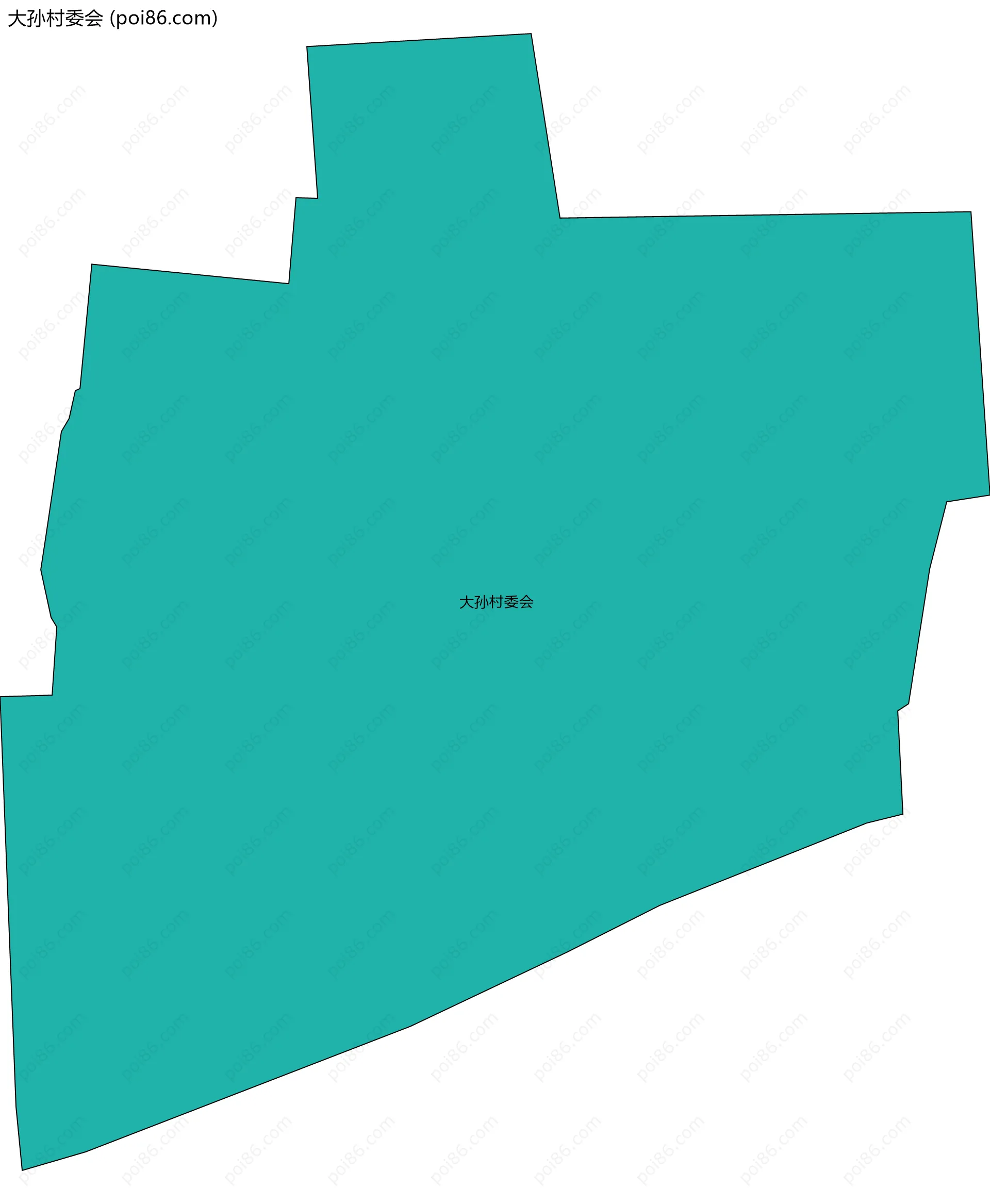 大孙村委会边界地图