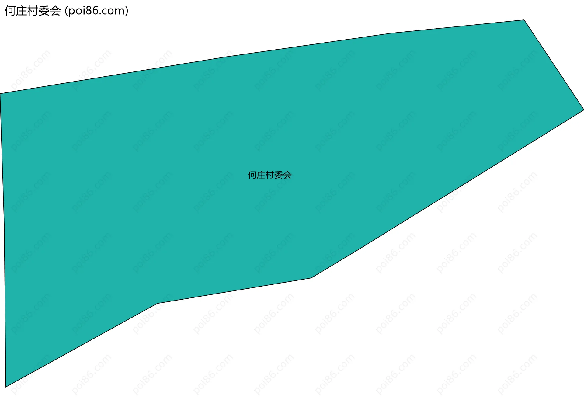 何庄村委会边界地图