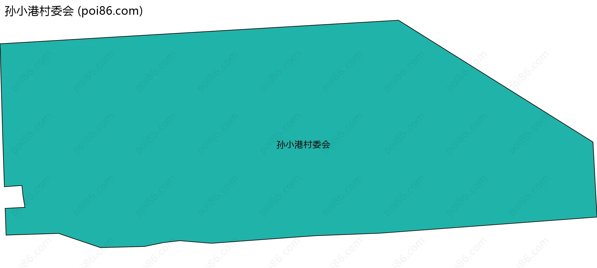 孙小港村委会边界地图