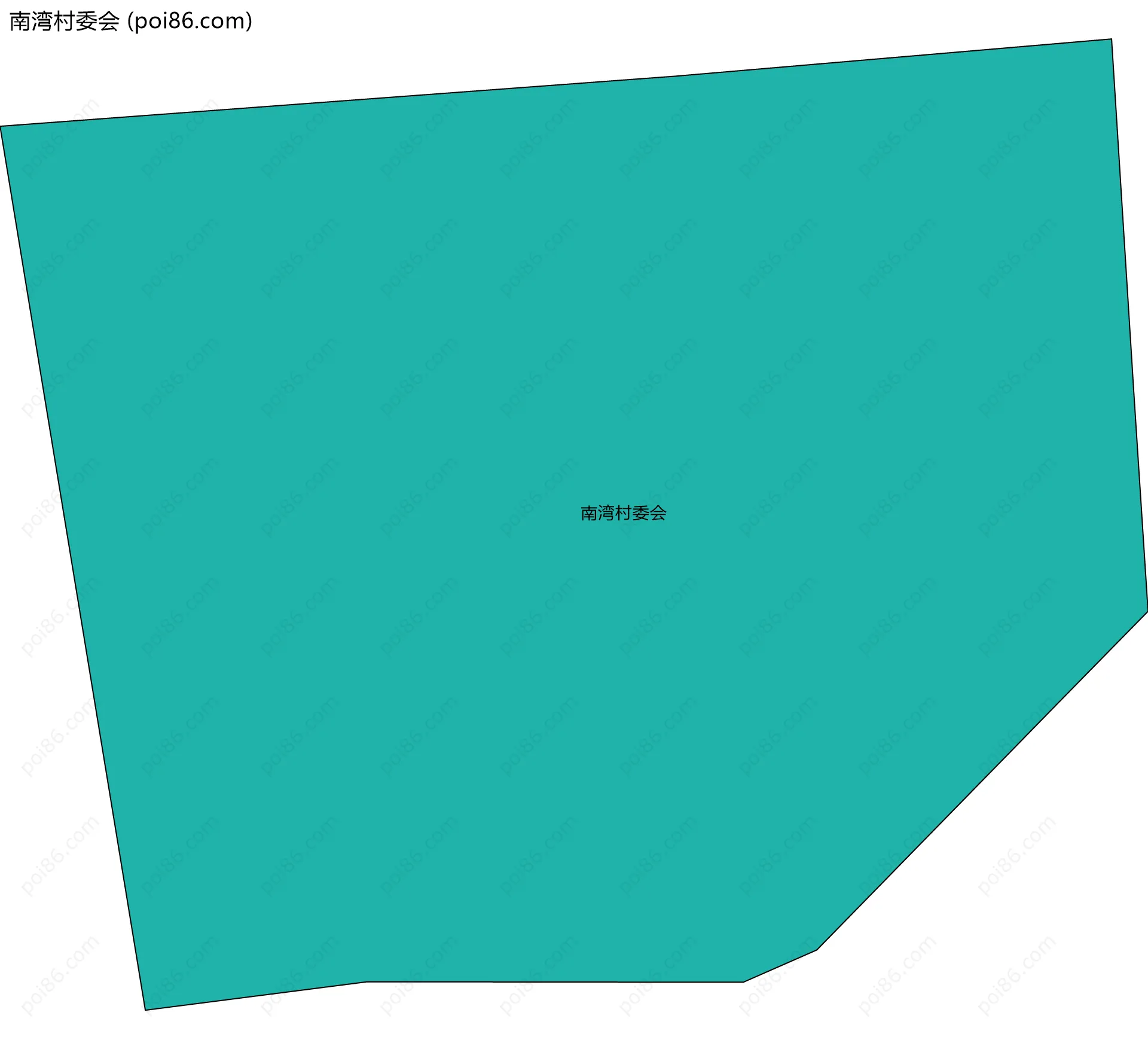 南湾村委会边界地图