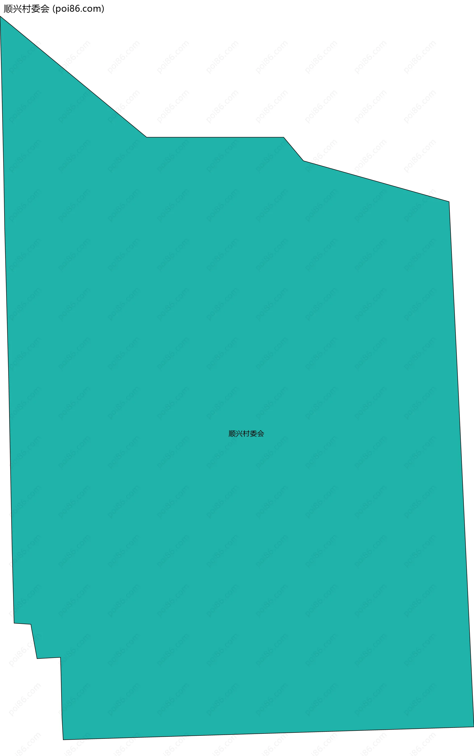 顺兴村委会边界地图