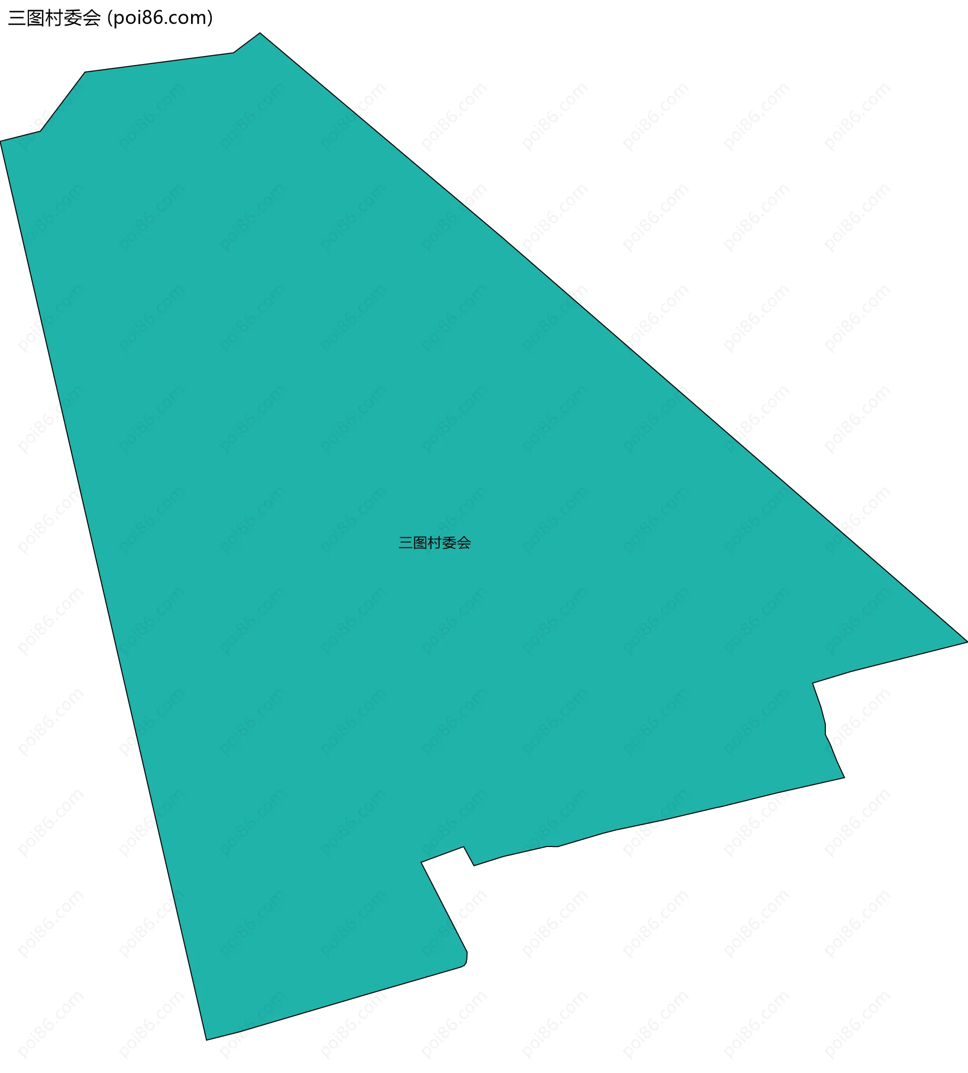 三图村委会边界地图