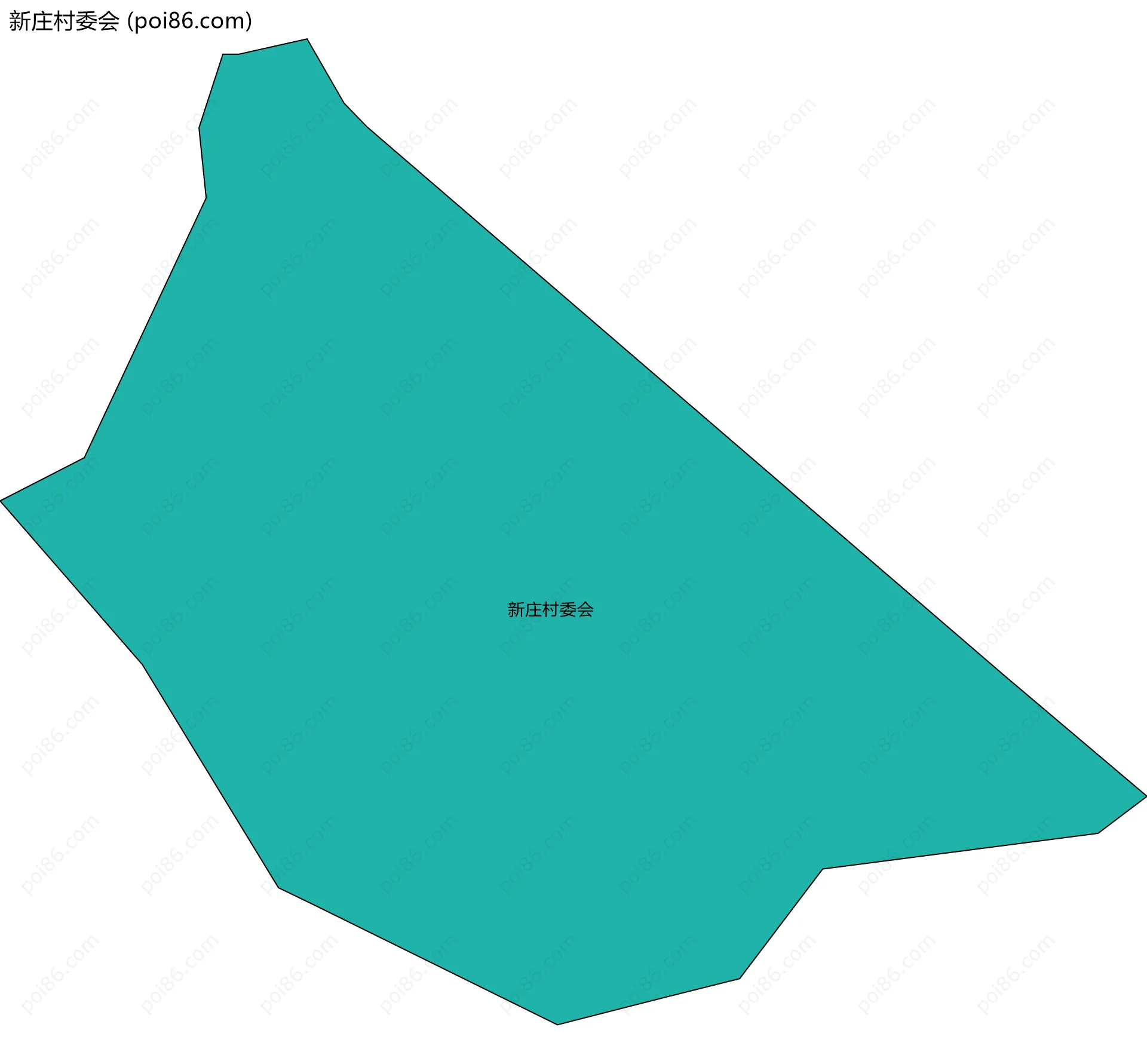 新庄村委会边界地图