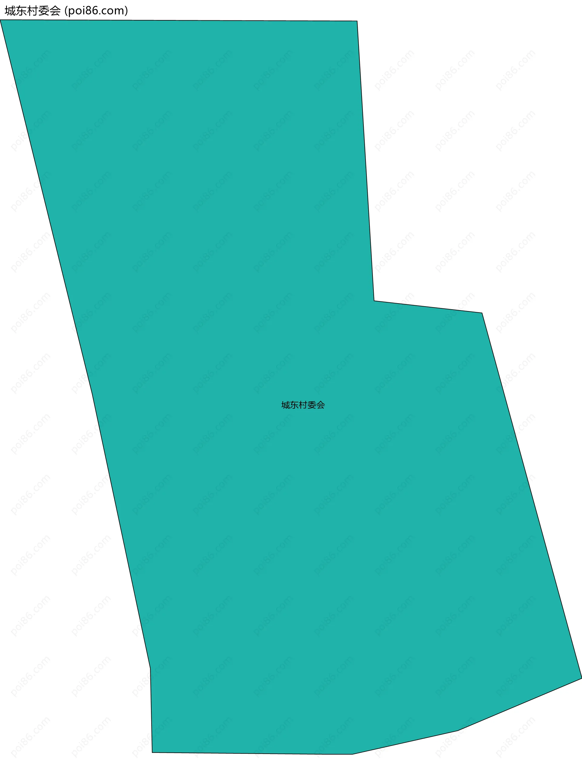 城东村委会边界地图