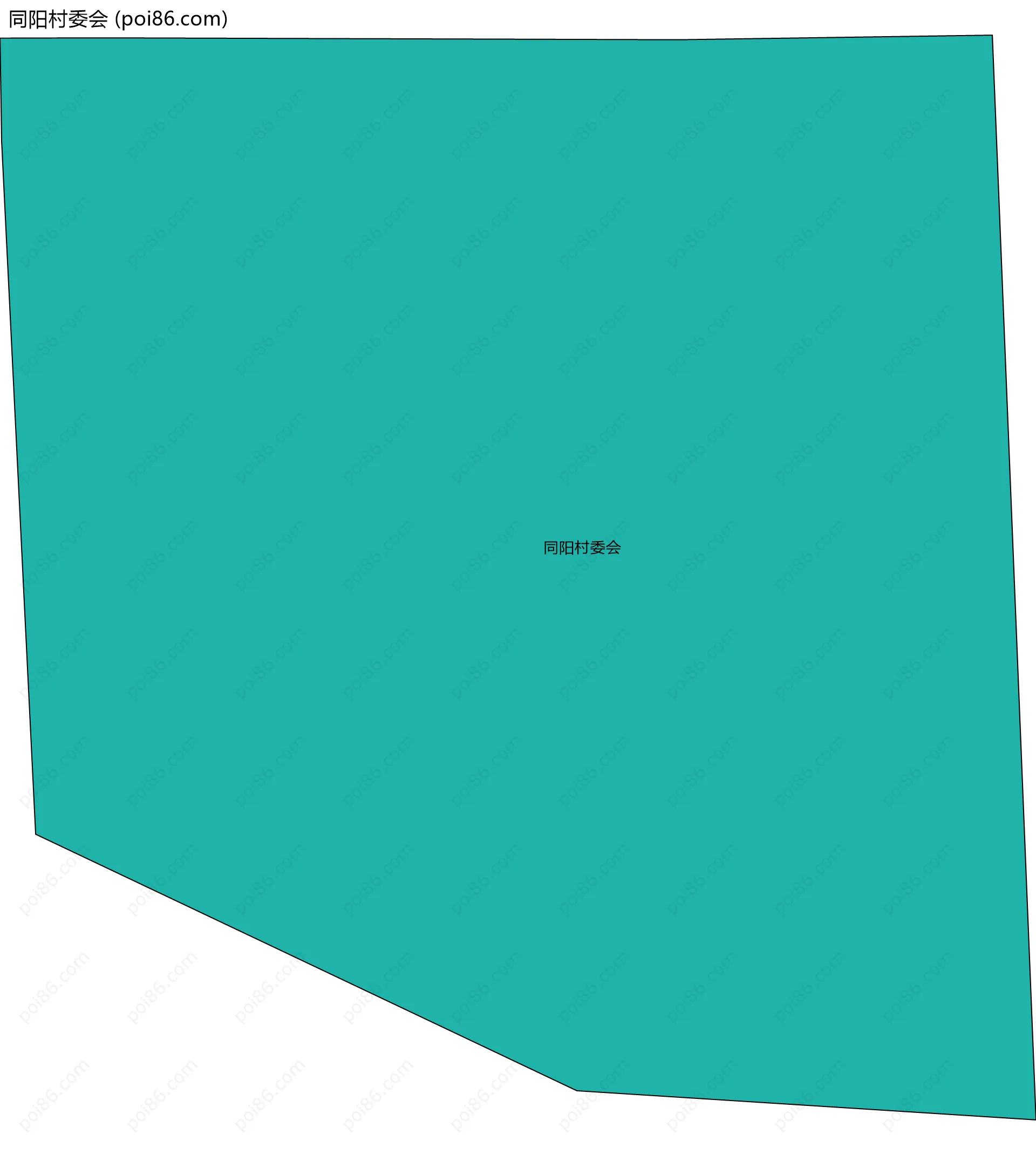 同阳村委会边界地图