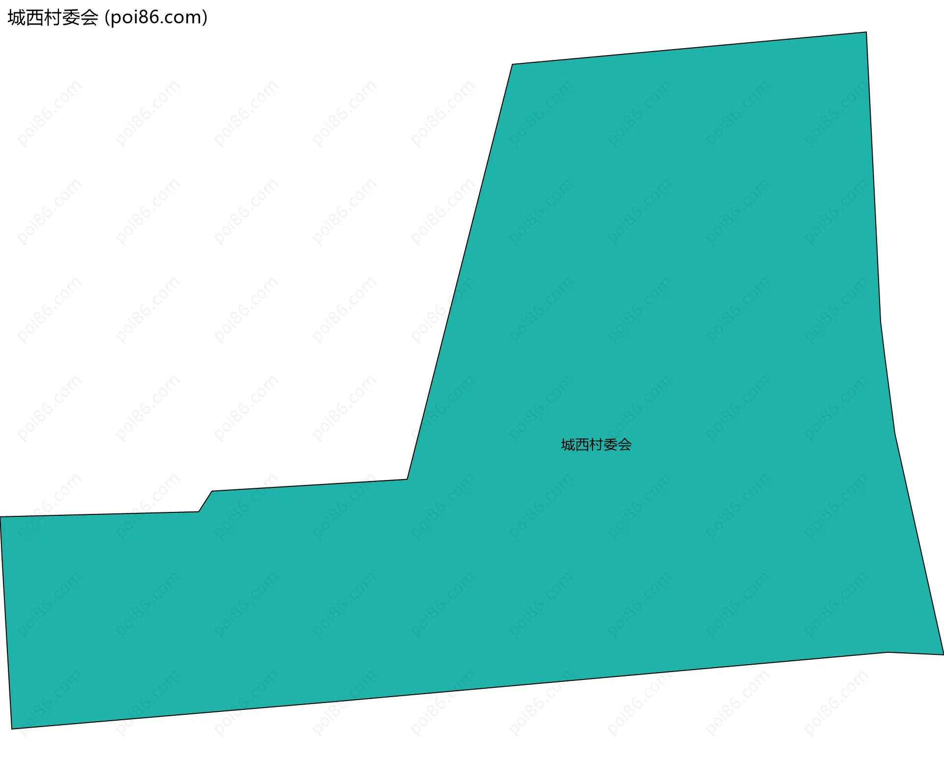 城西村委会边界地图