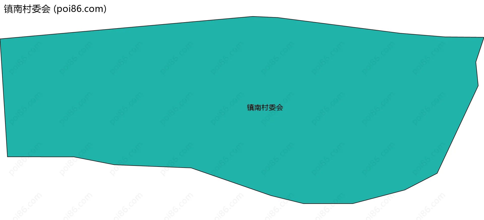 镇南村委会边界地图