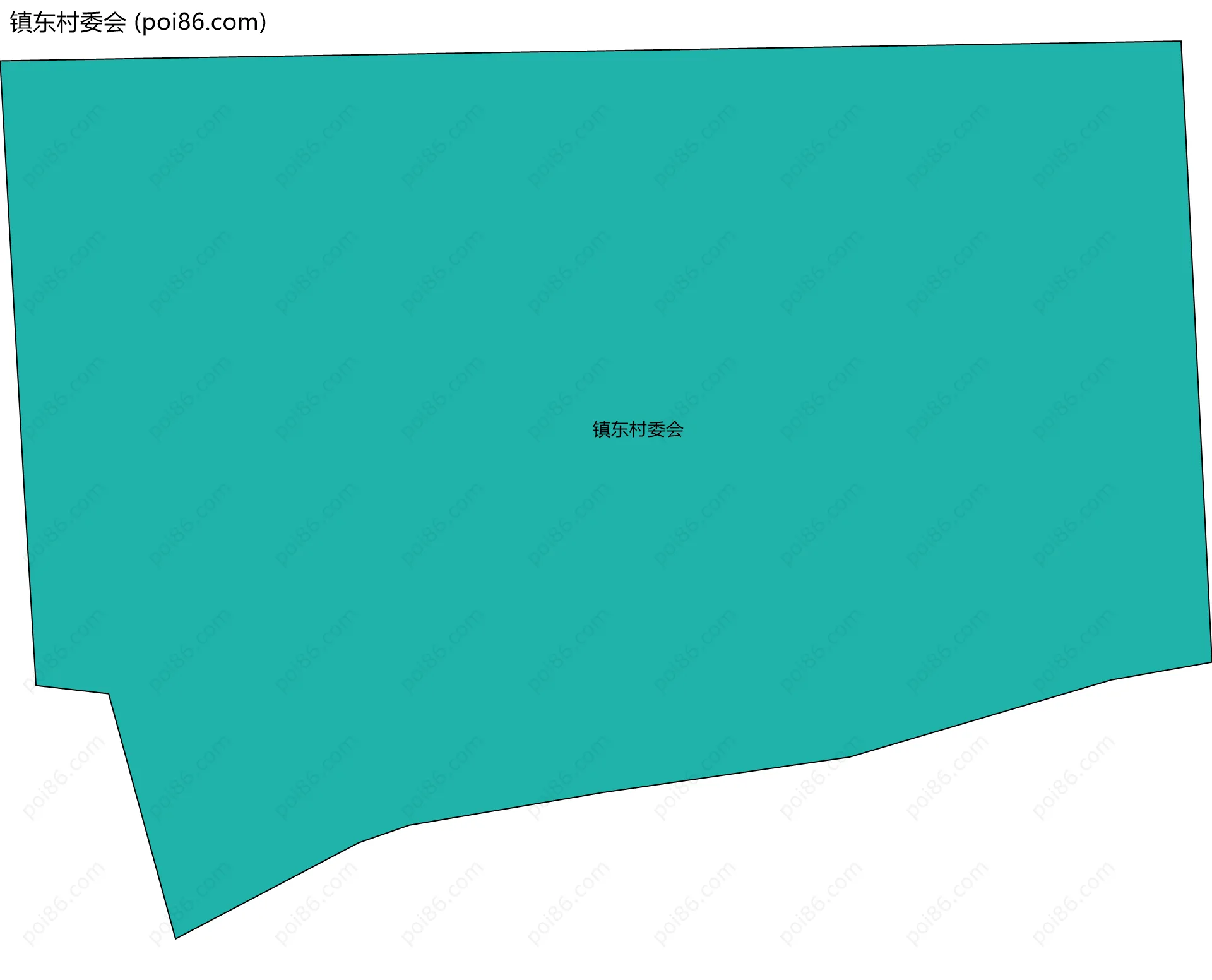 镇东村委会边界地图