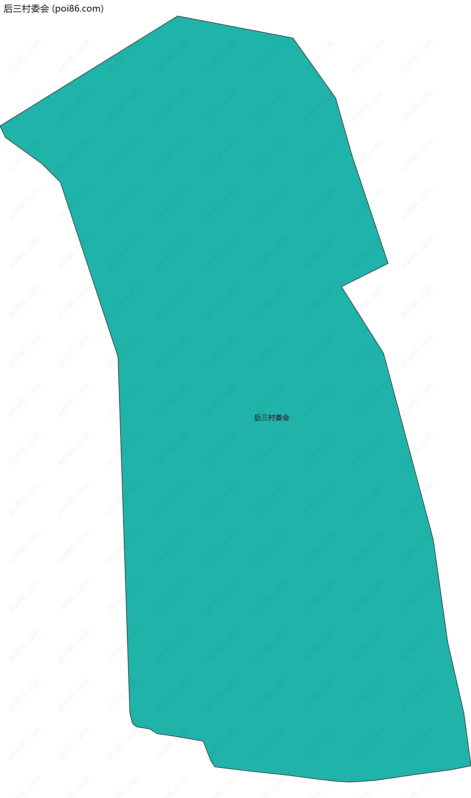 后三村委会边界地图