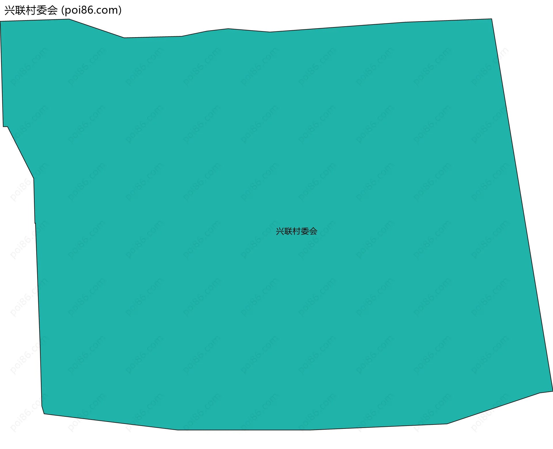兴联村委会边界地图