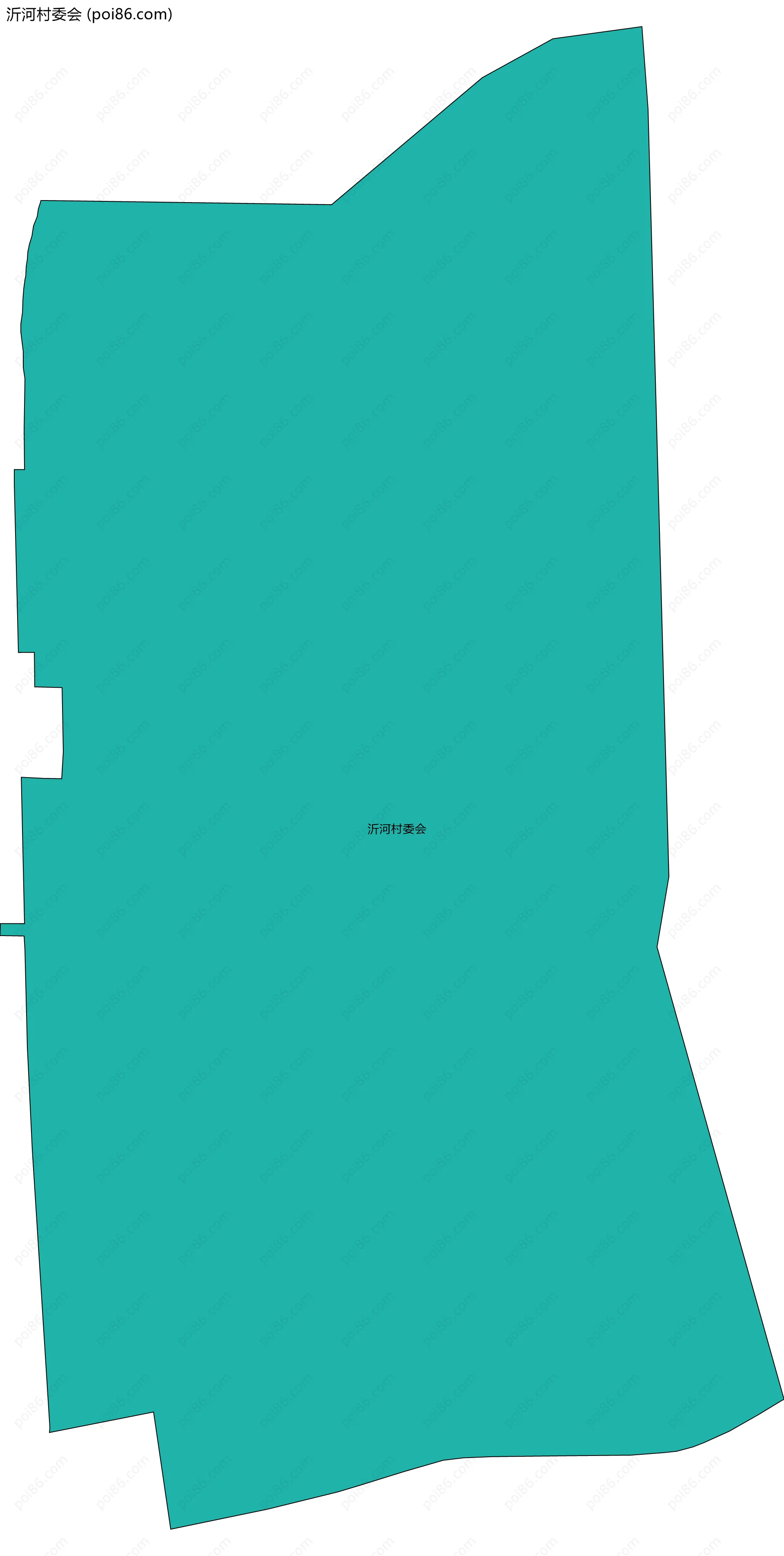 沂河村委会边界地图