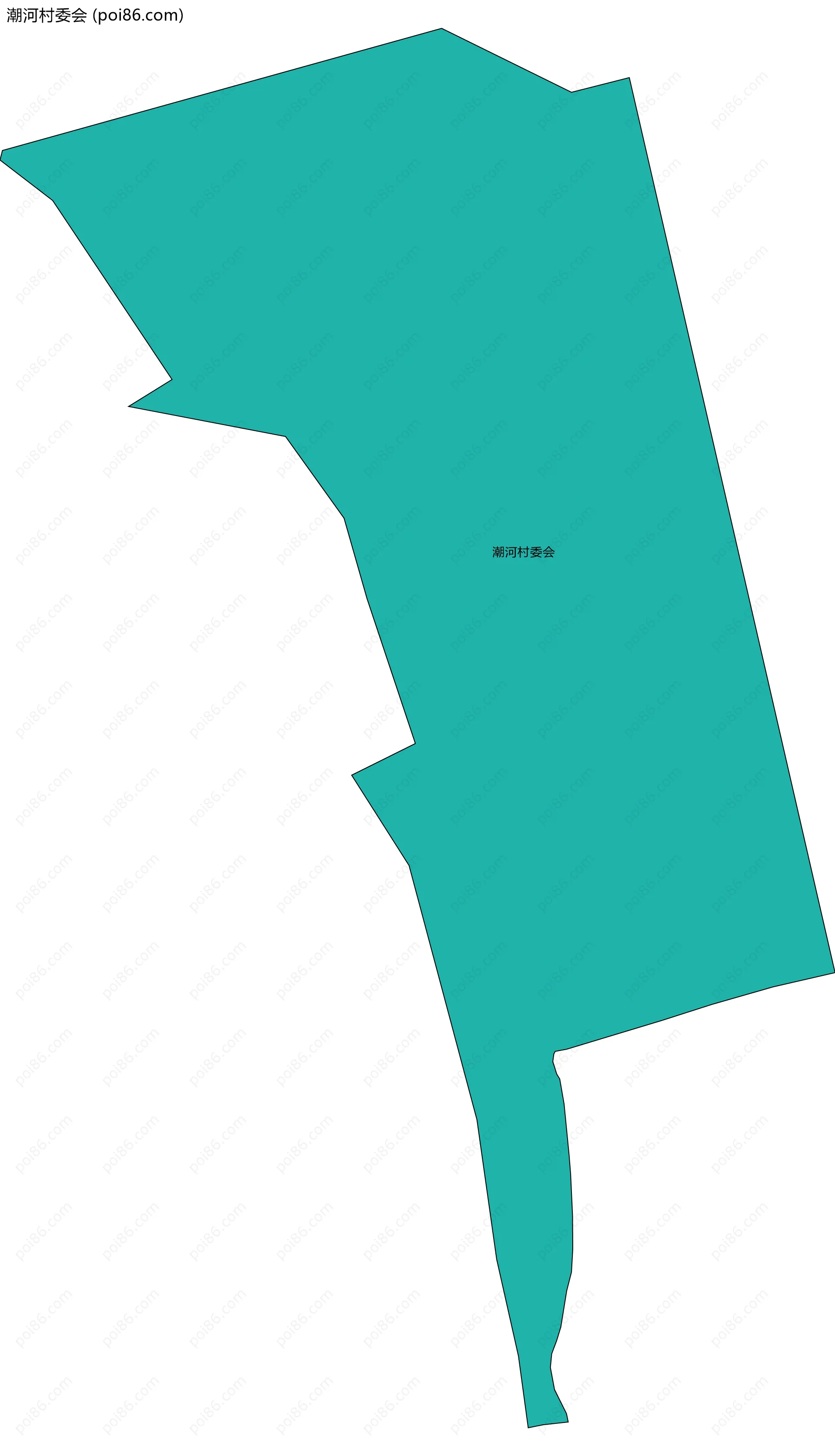 潮河村委会边界地图