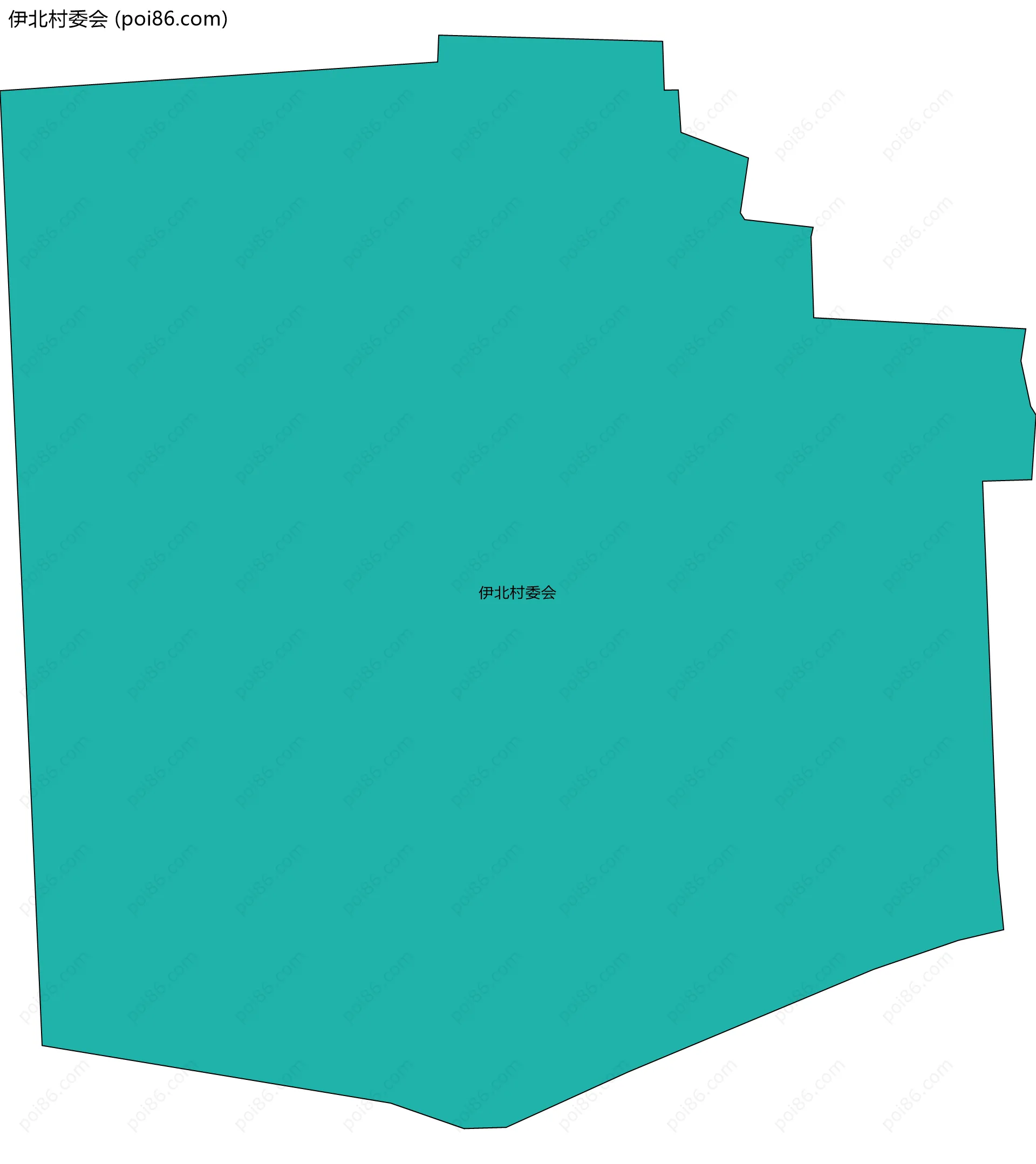 伊北村委会边界地图