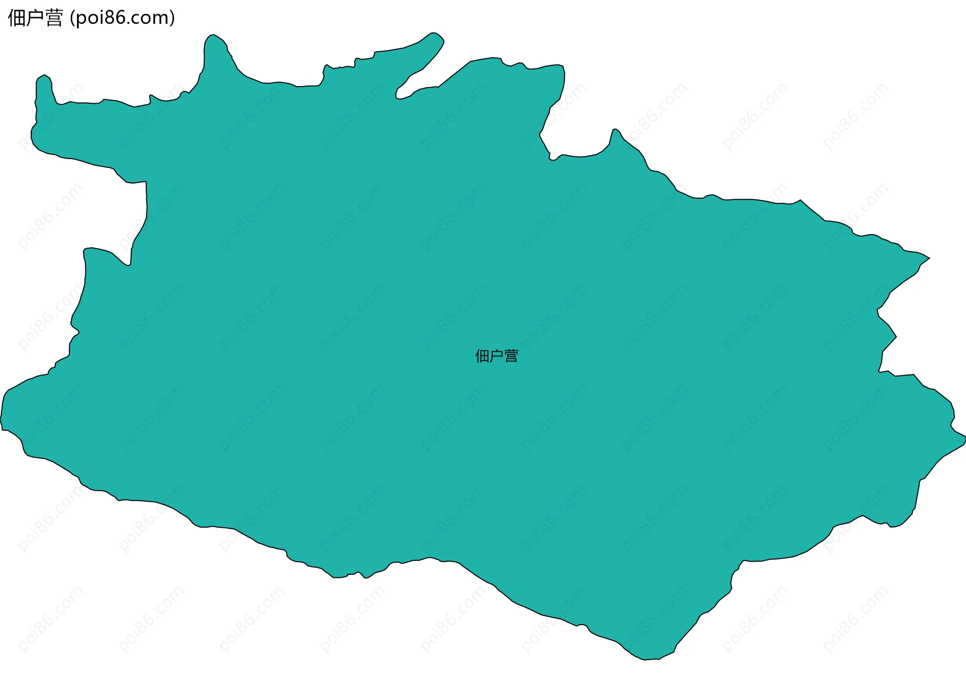 佃户营边界地图