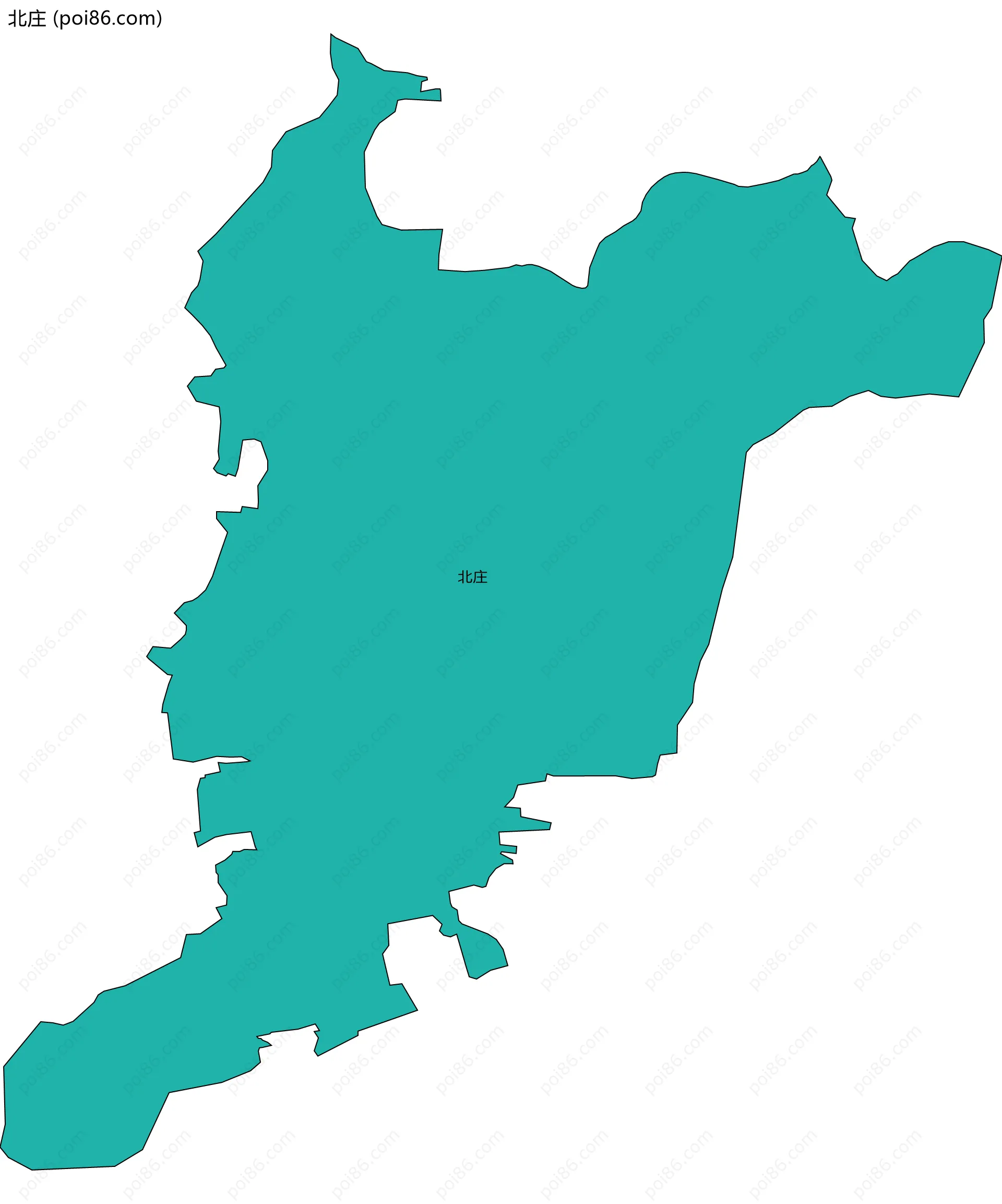 北庄边界地图