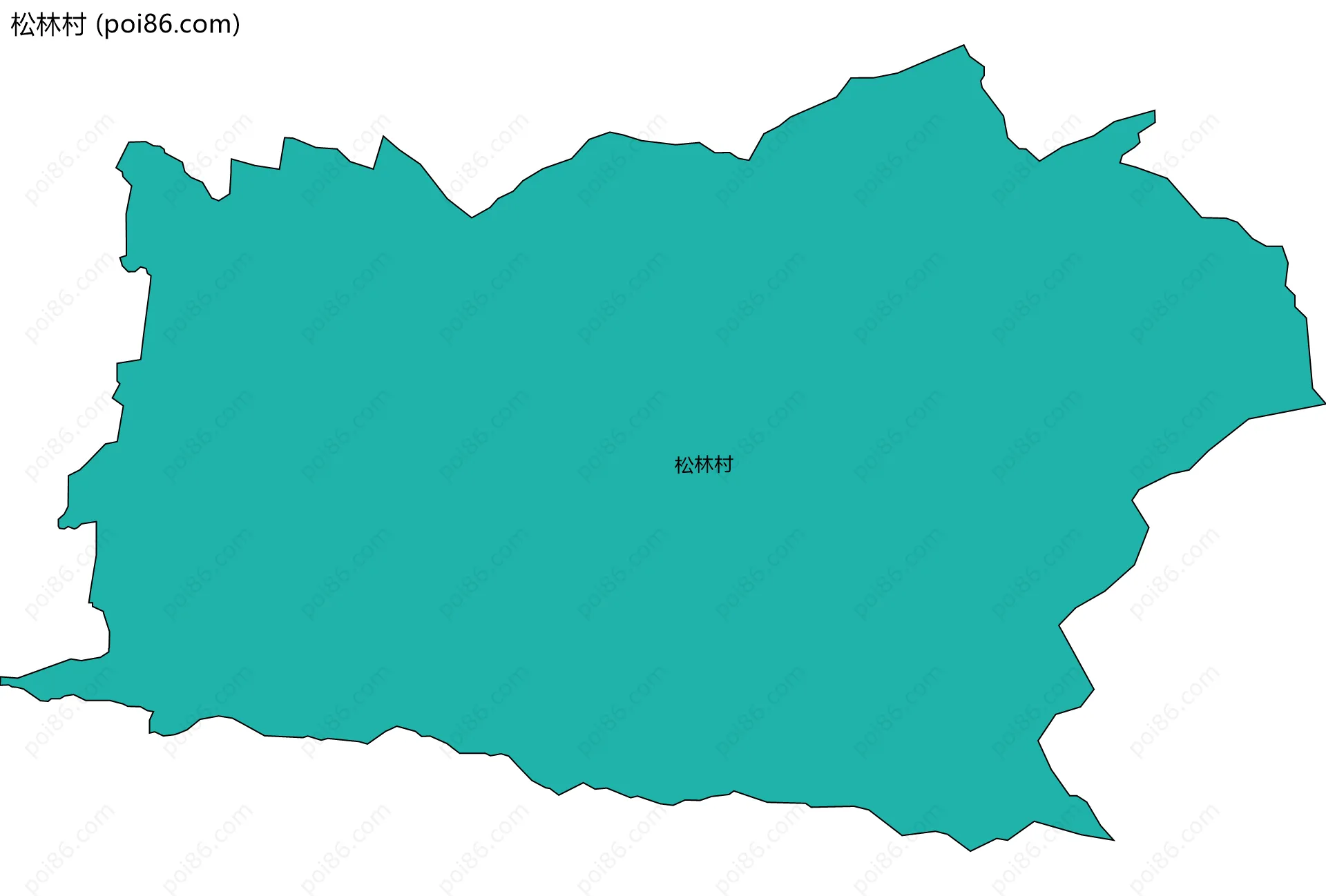 松林村边界地图