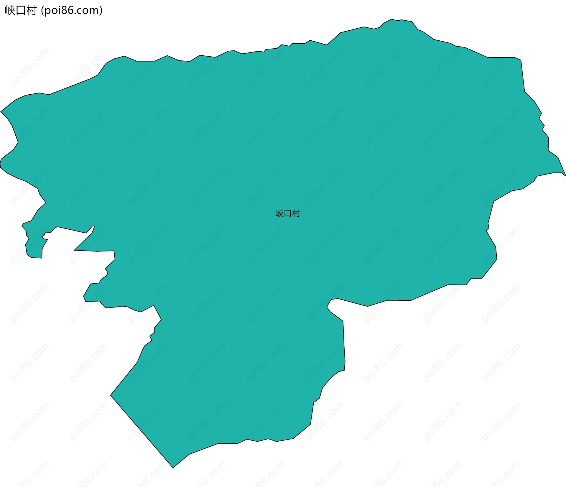 峡口村边界地图