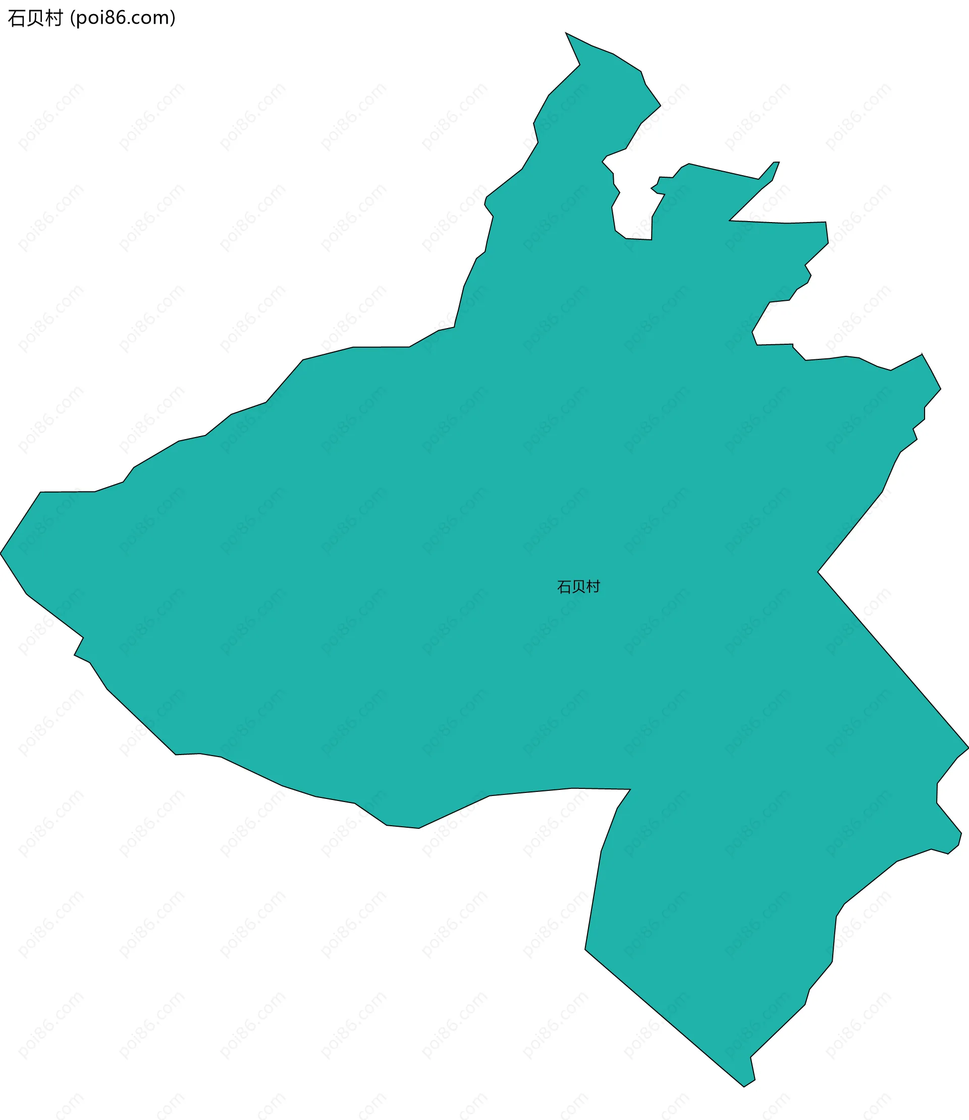 石贝村边界地图