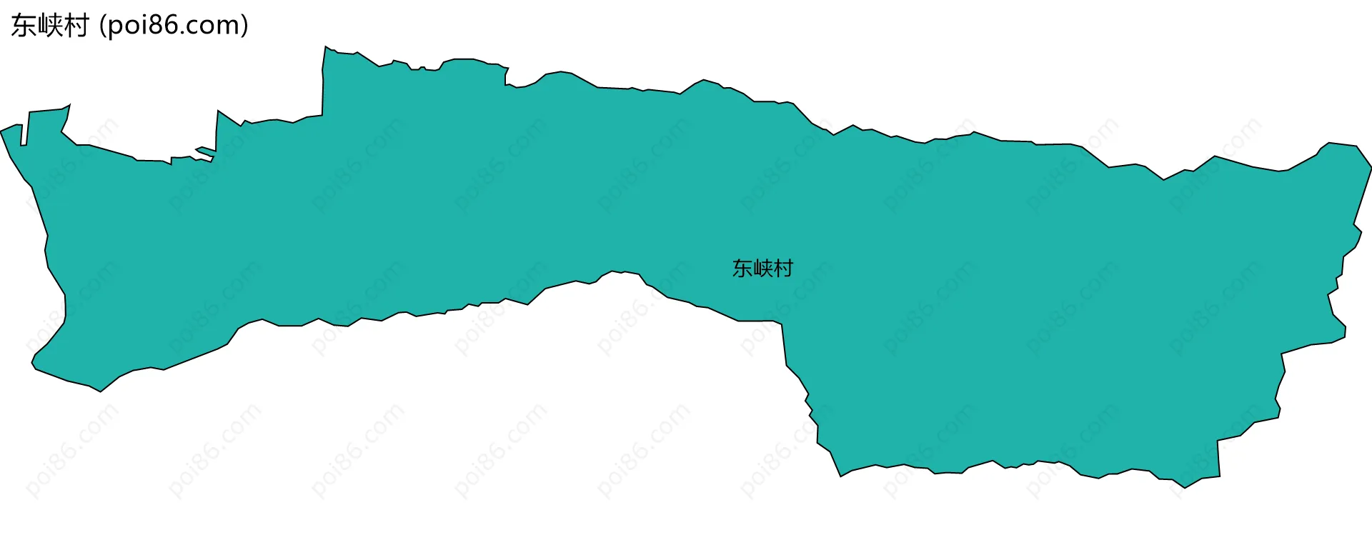 东峡村边界地图