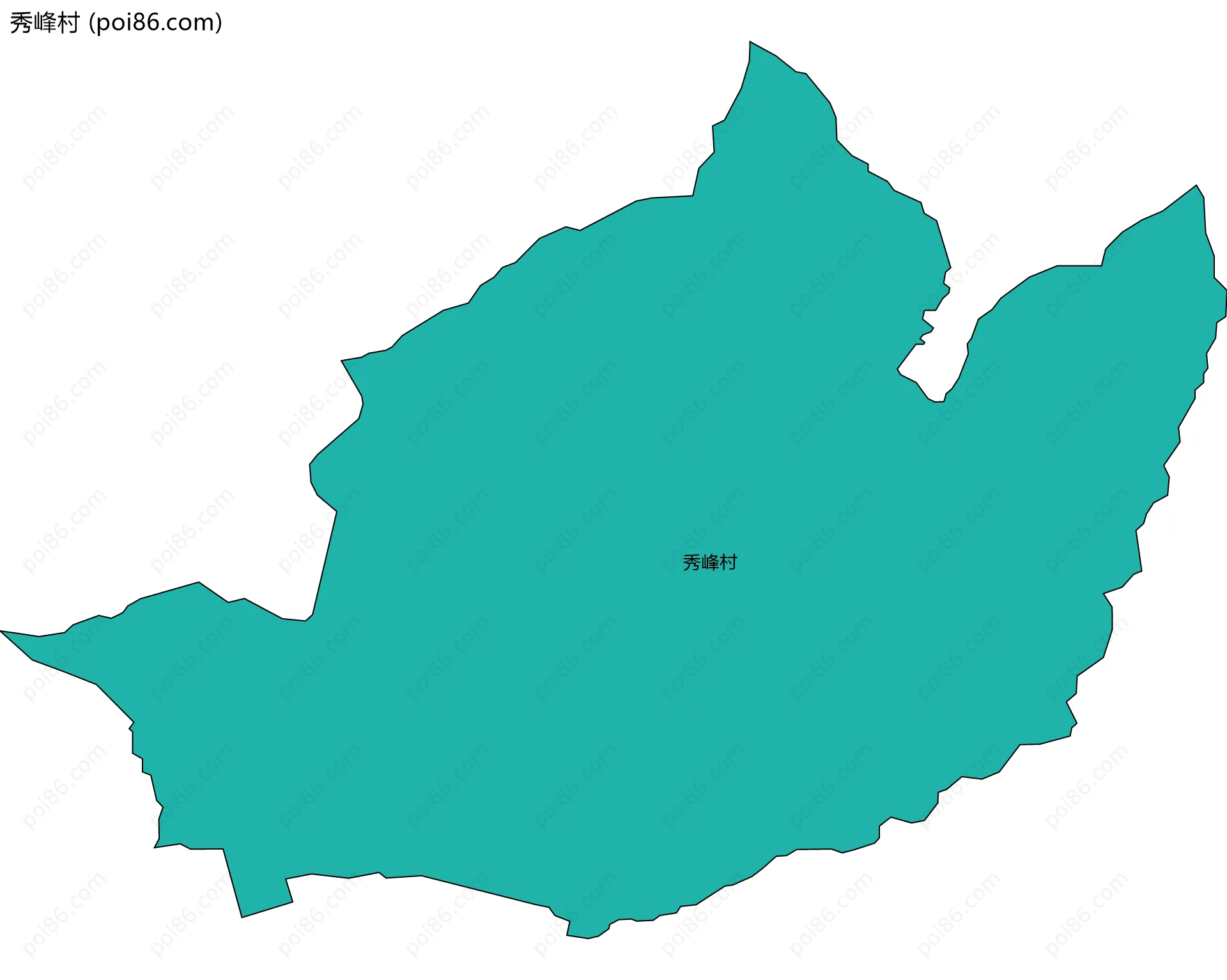 秀峰村边界地图