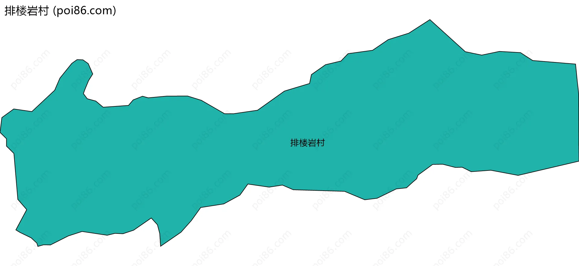 排楼岩村边界地图