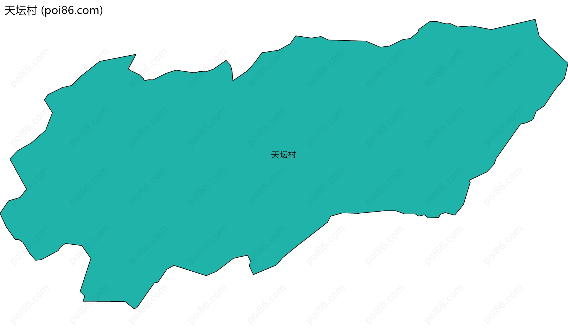 天坛村边界地图