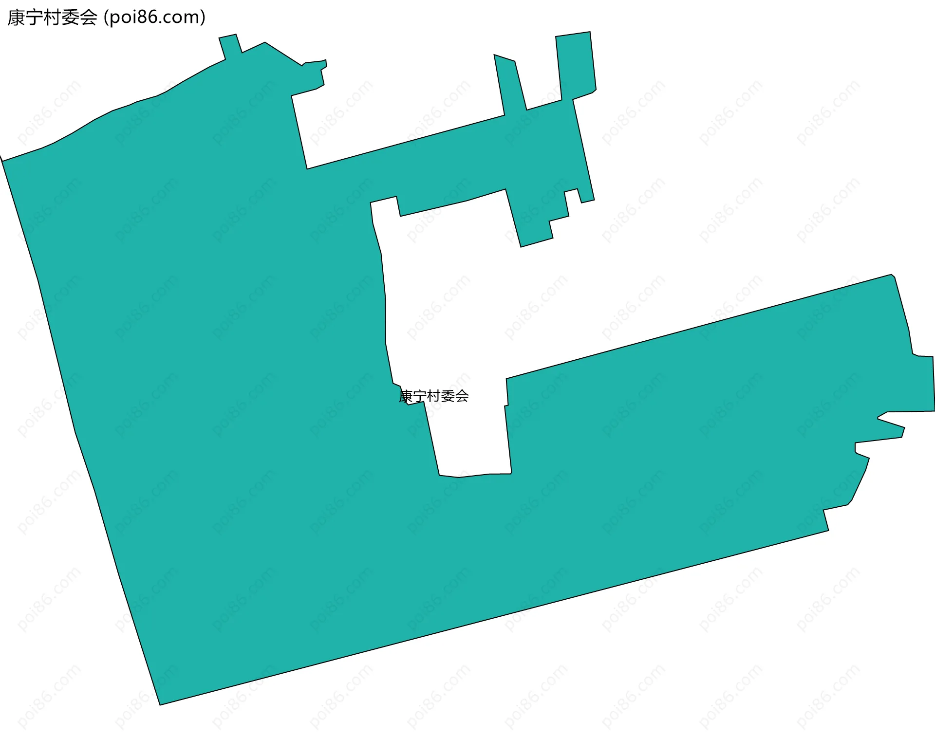 康宁村委会边界地图