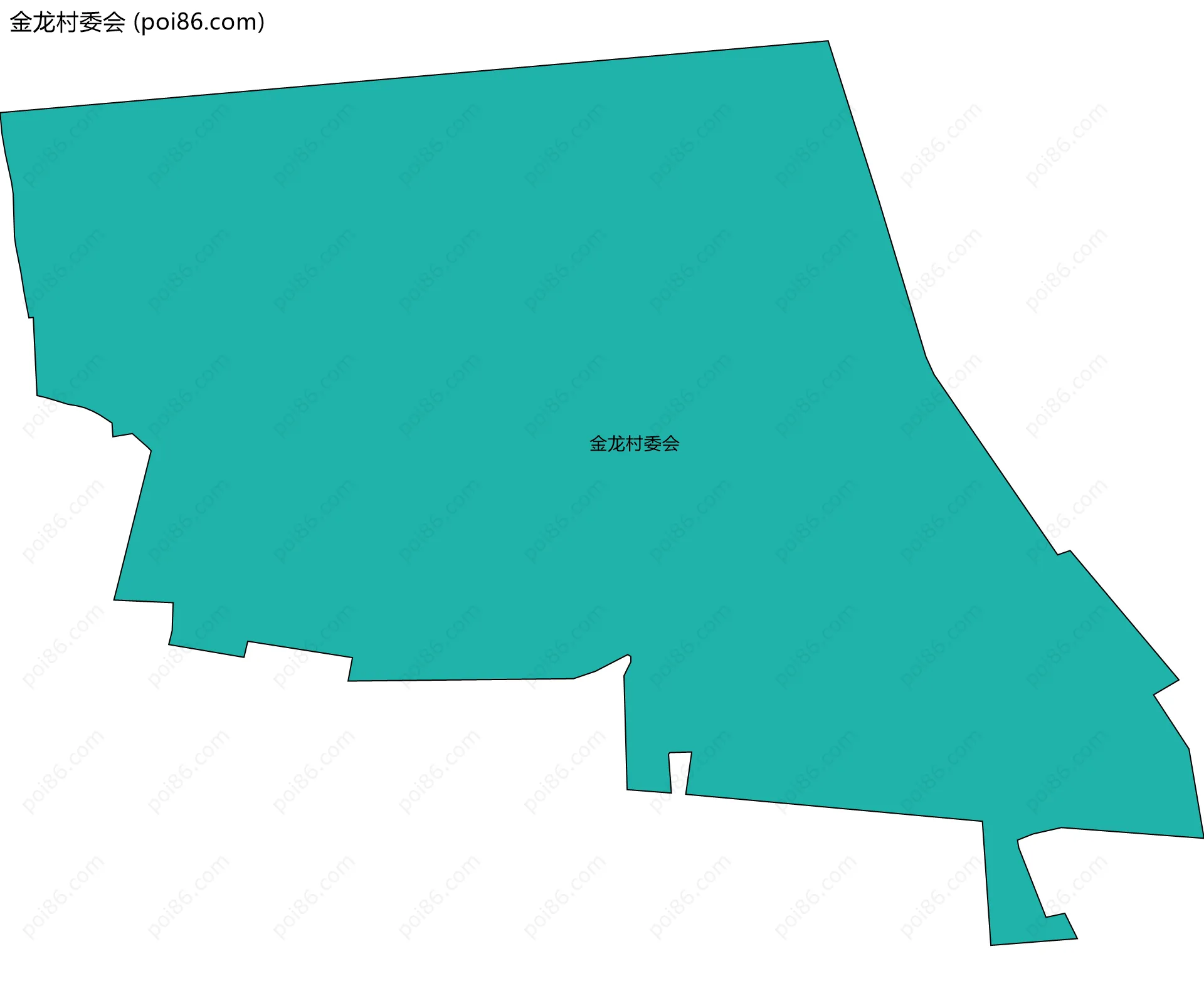 金龙村委会边界地图