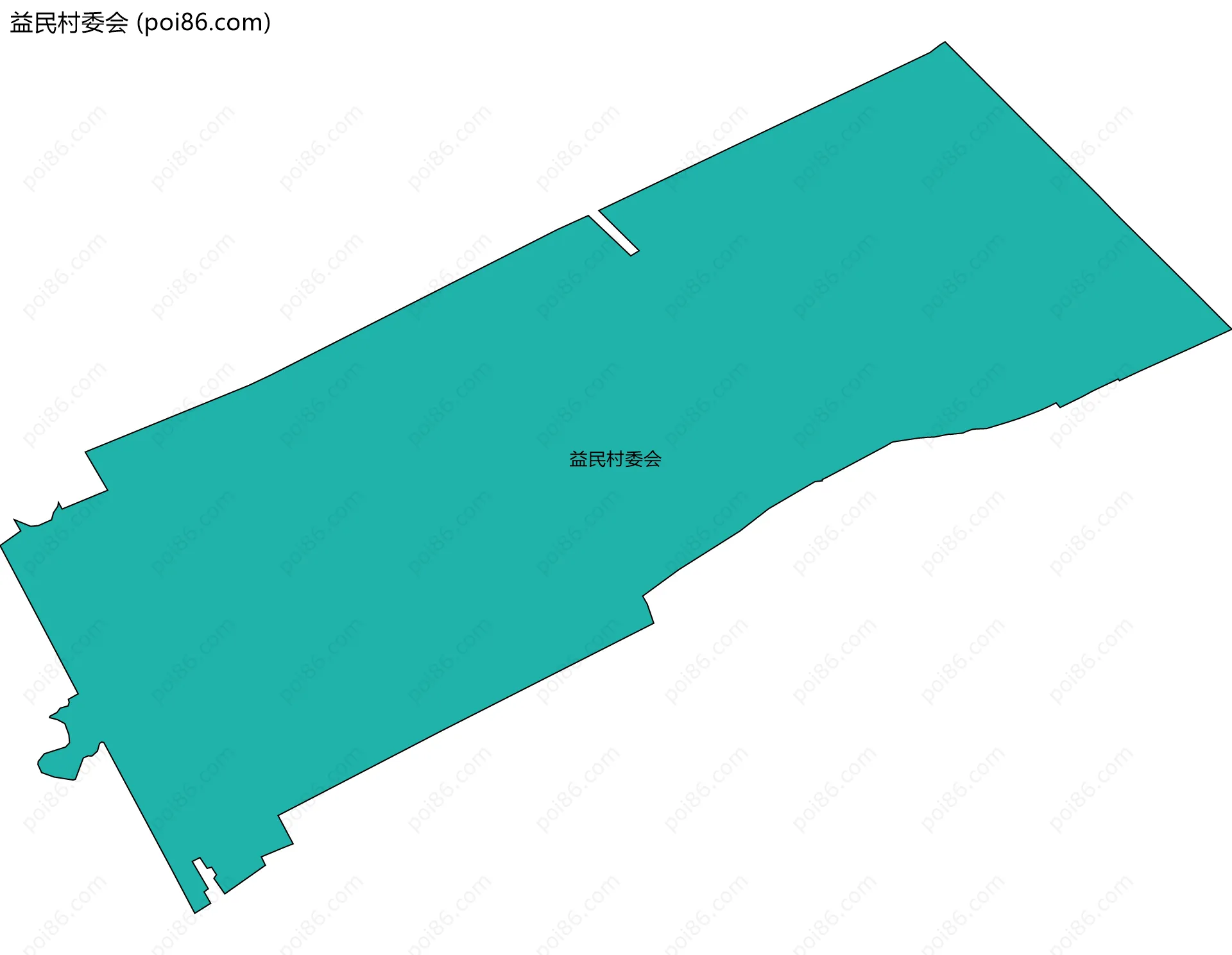益民村委会边界地图