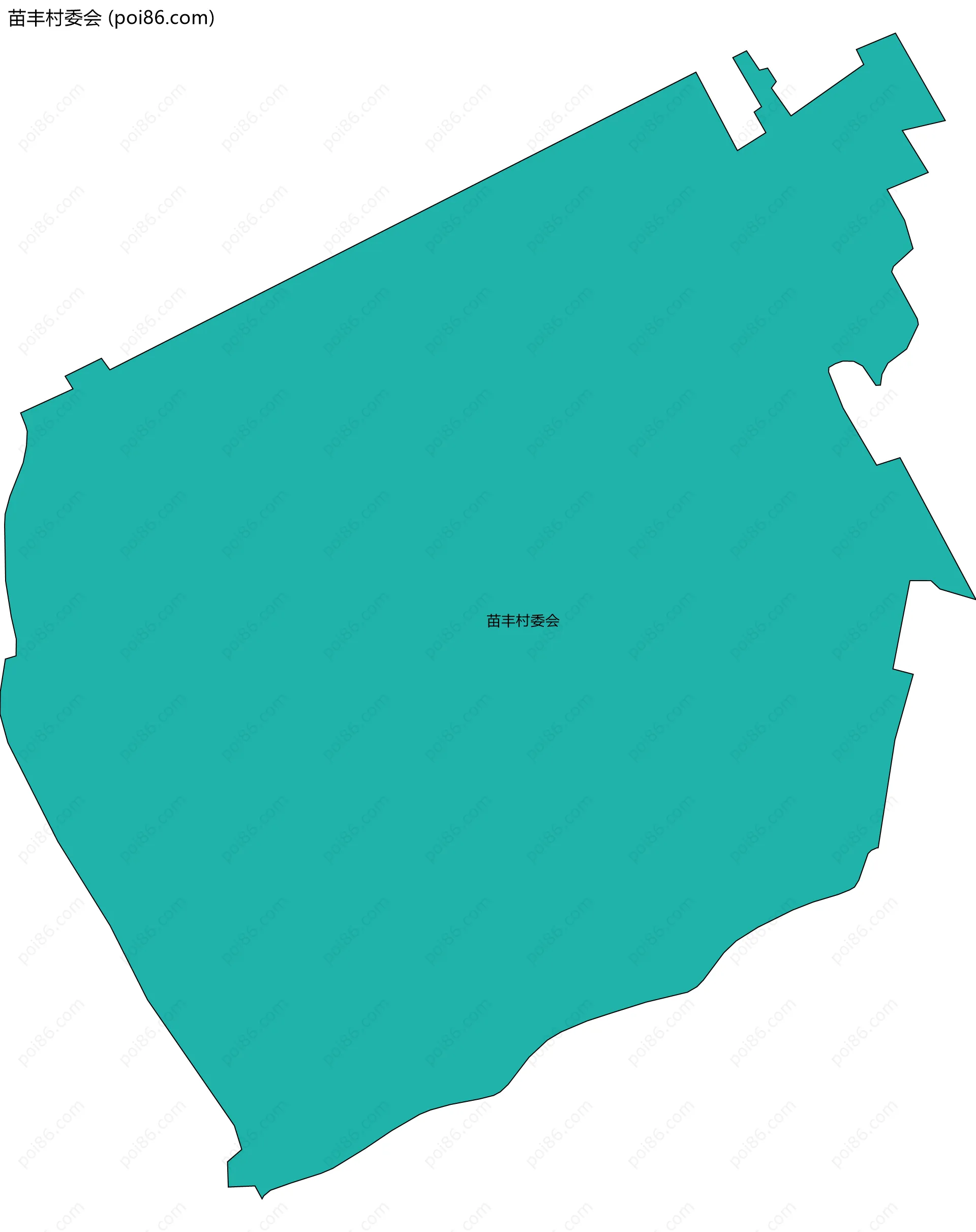 苗丰村委会边界地图