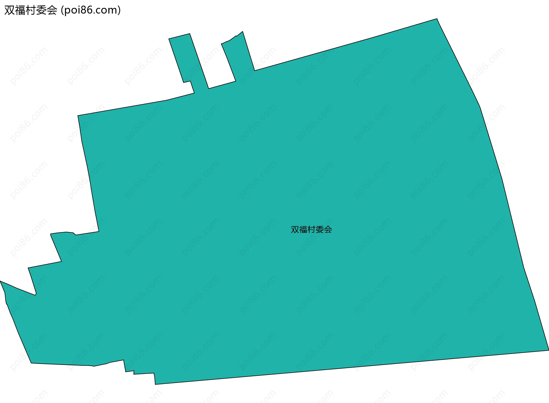 双福村委会边界地图