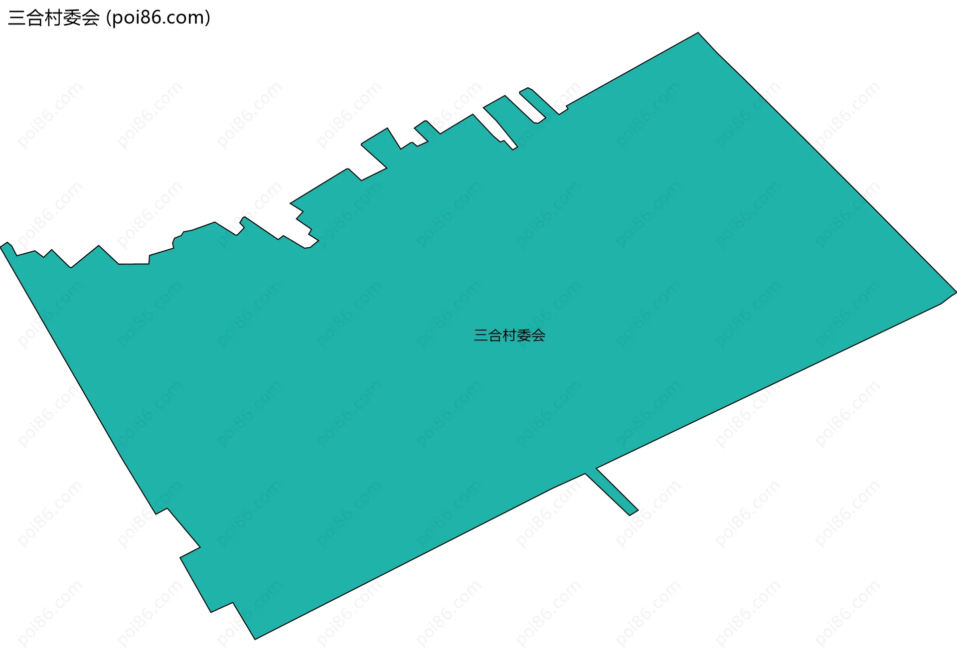 三合村委会边界地图
