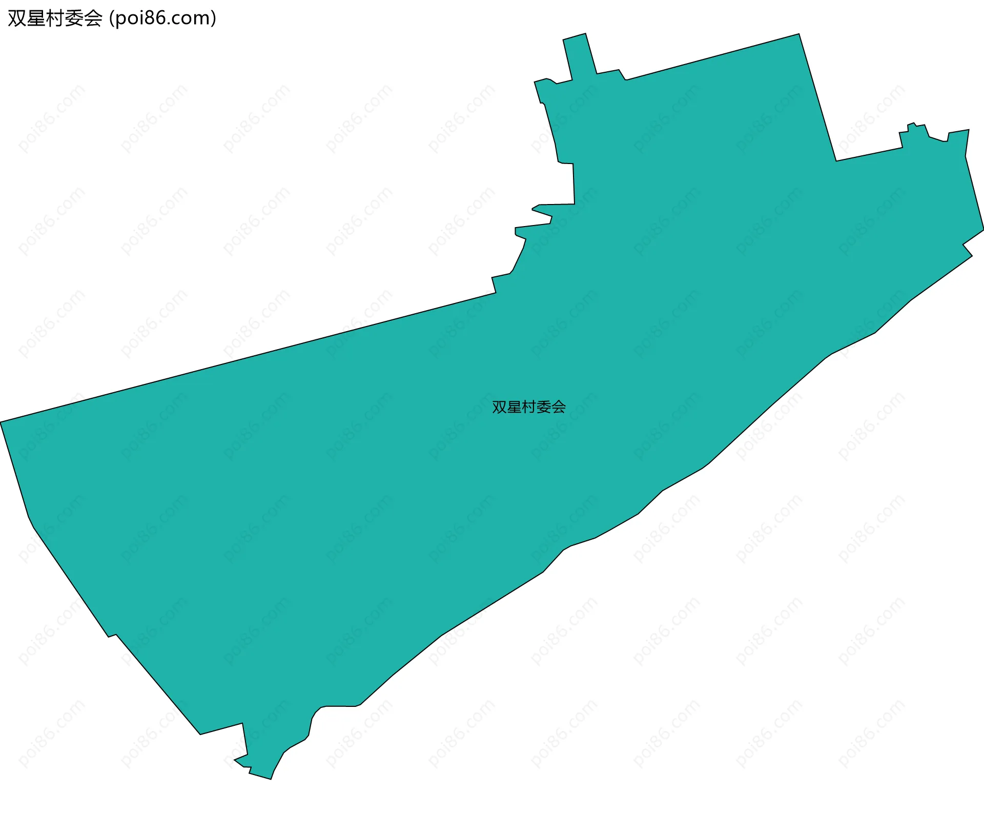 双星村委会边界地图