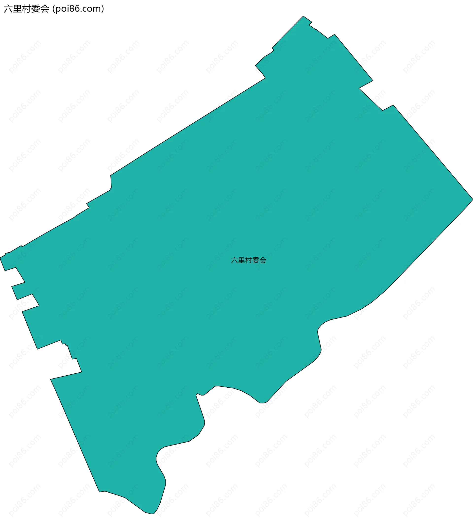 六里村委会边界地图