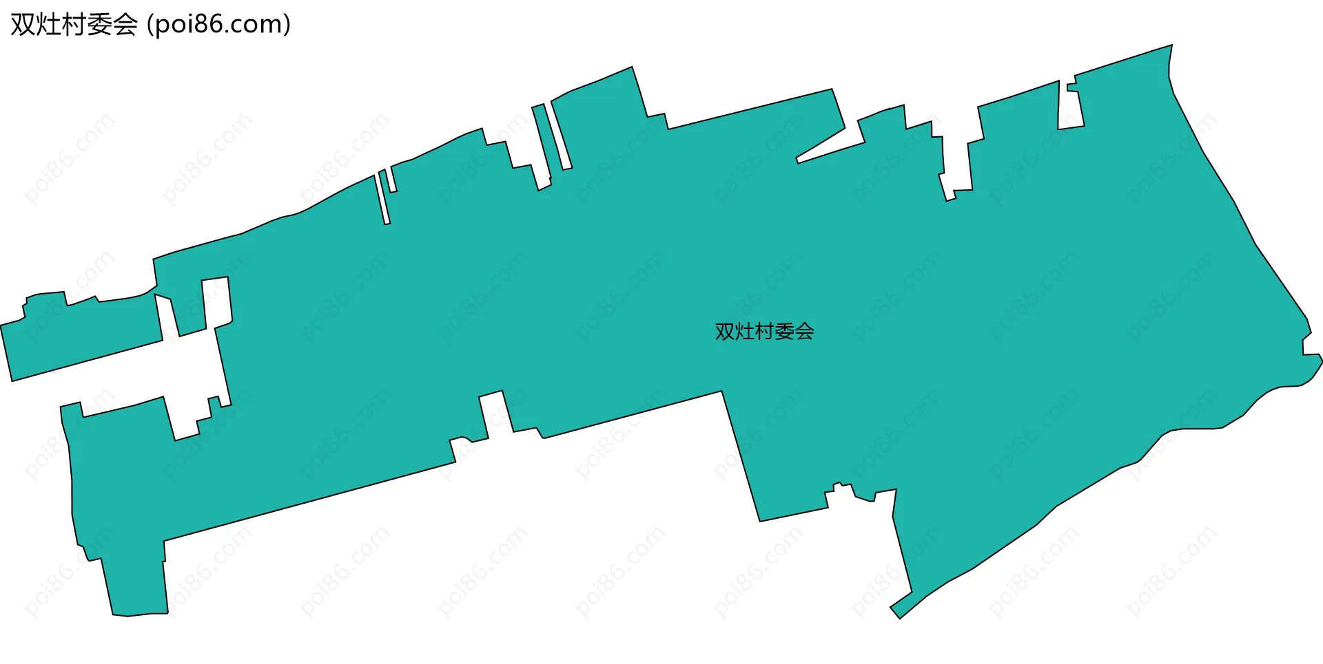 双灶村委会边界地图