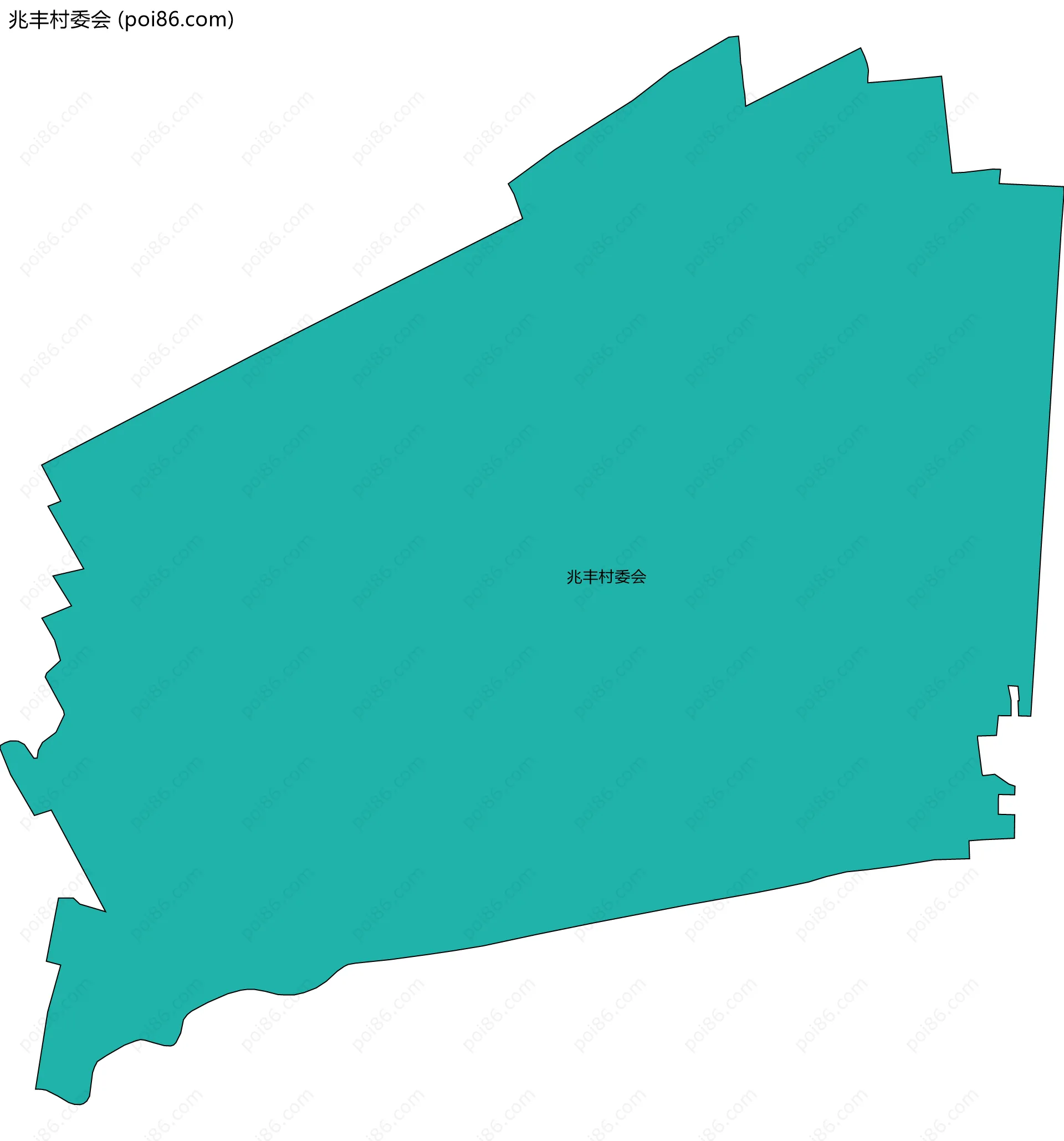 兆丰村委会边界地图