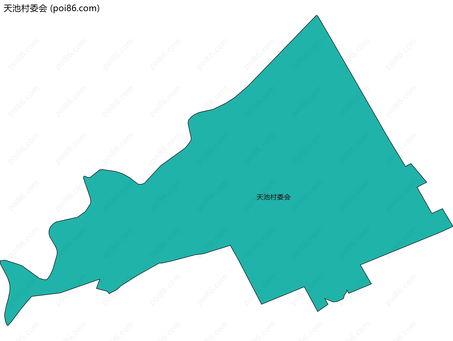 天池村委会边界地图