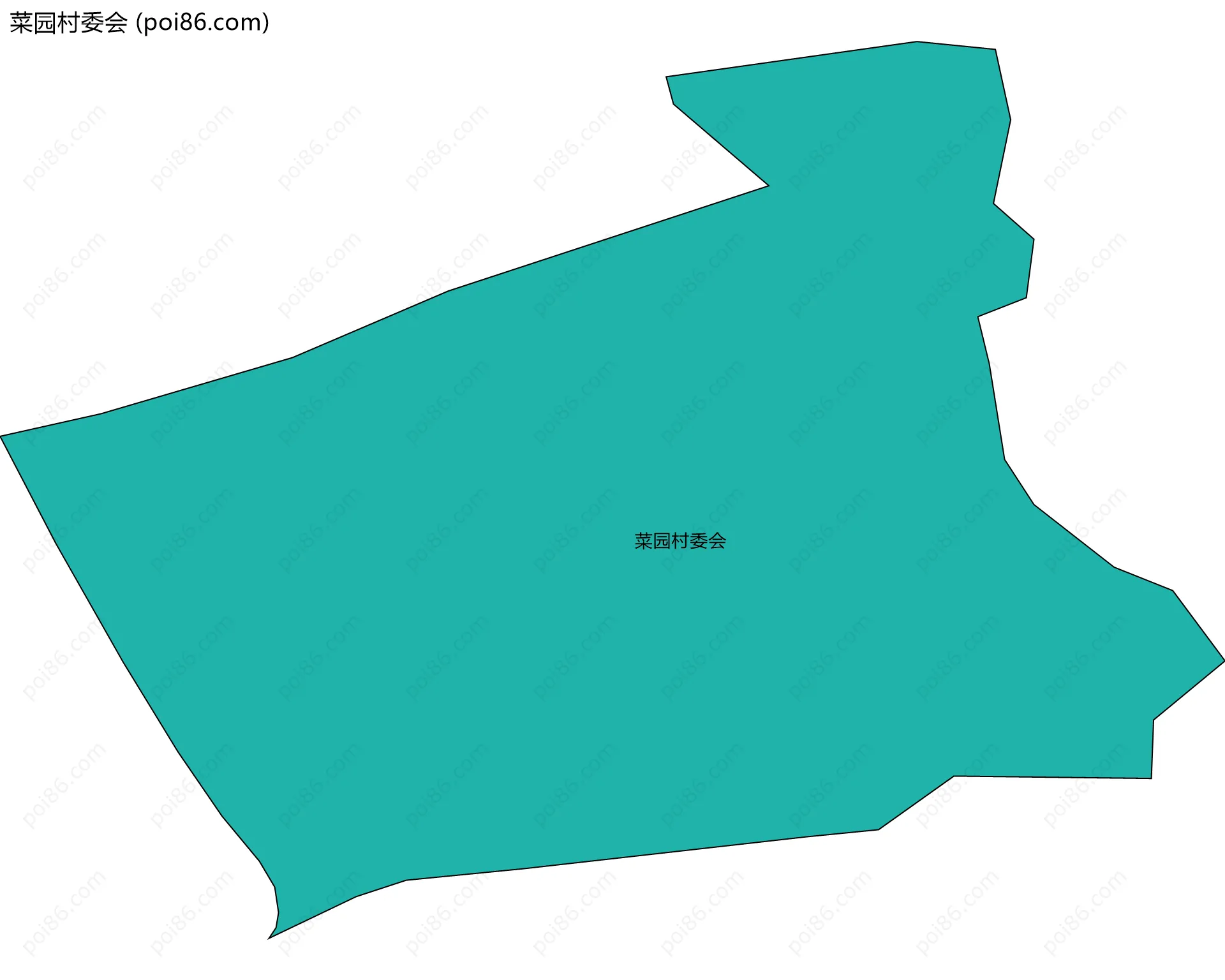 菜园村委会边界地图