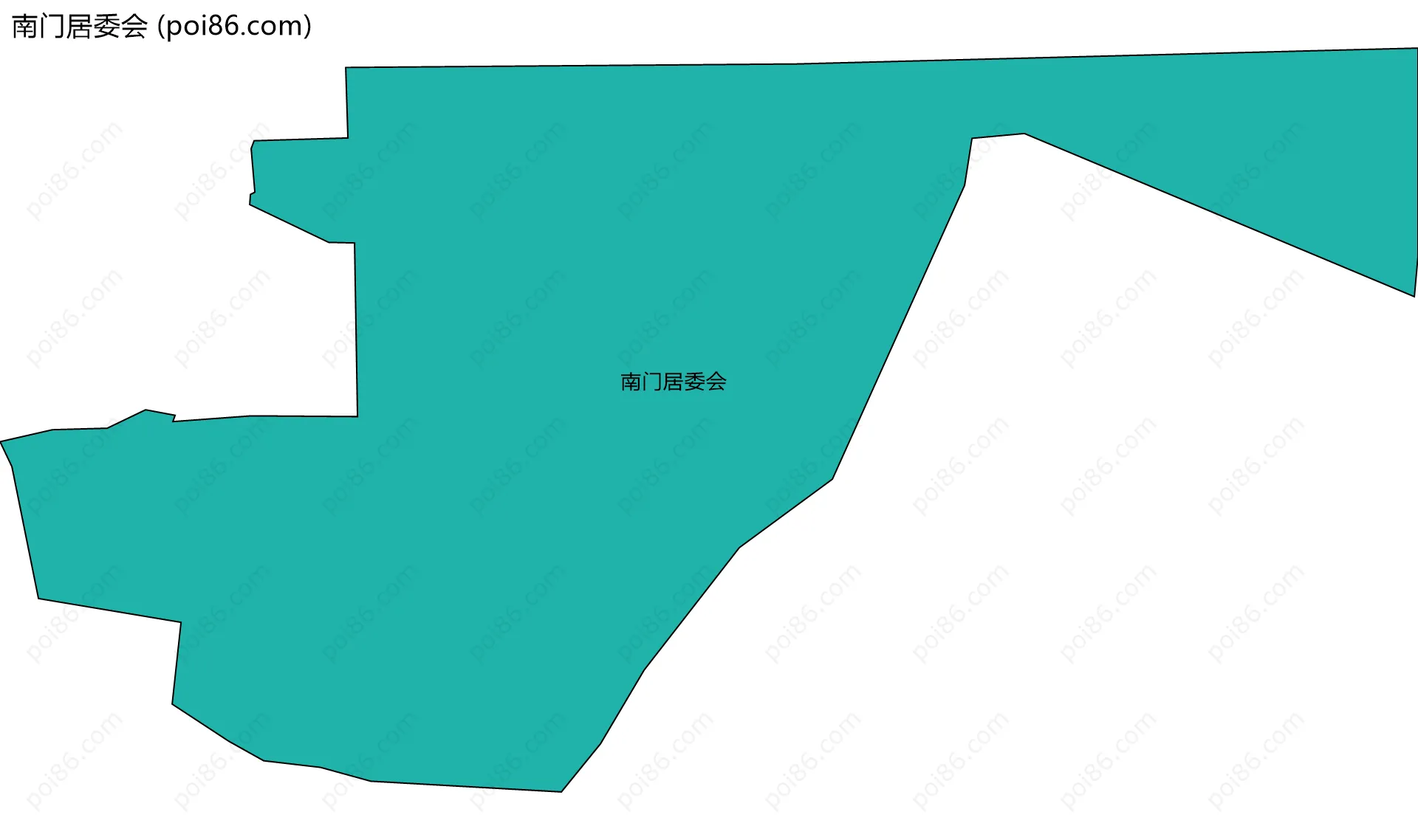 南门居委会边界地图