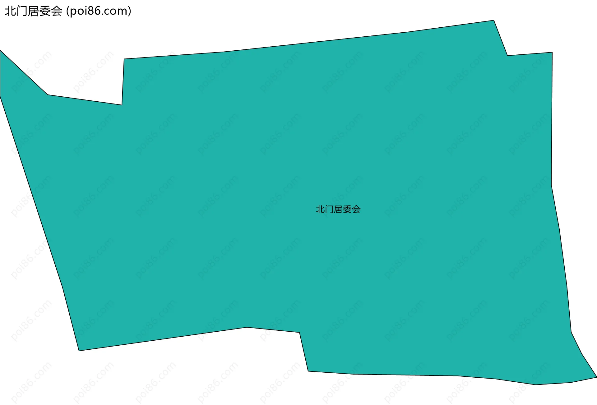 北门居委会边界地图