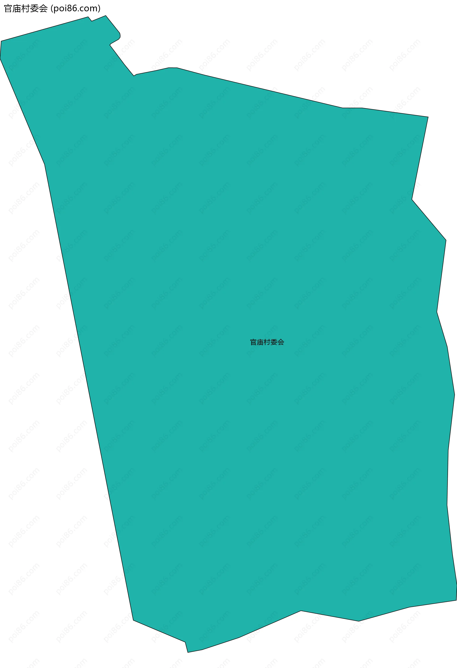 官庙村委会边界地图