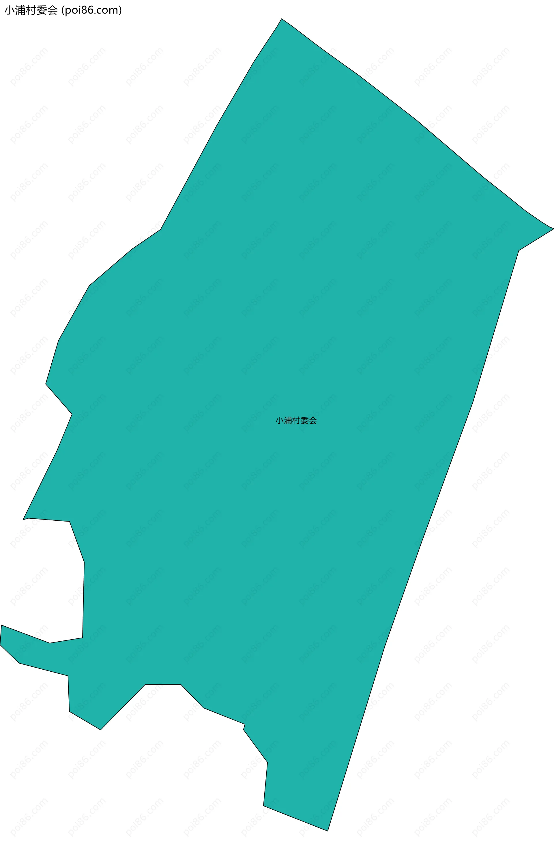 小浦村委会边界地图