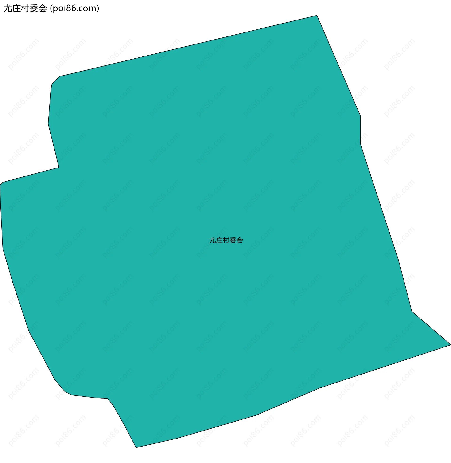 尤庄村委会边界地图