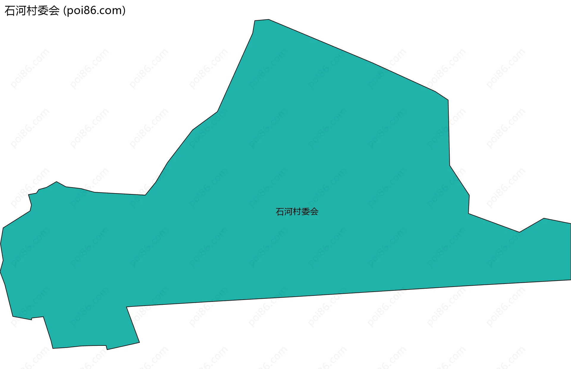 石河村委会边界地图