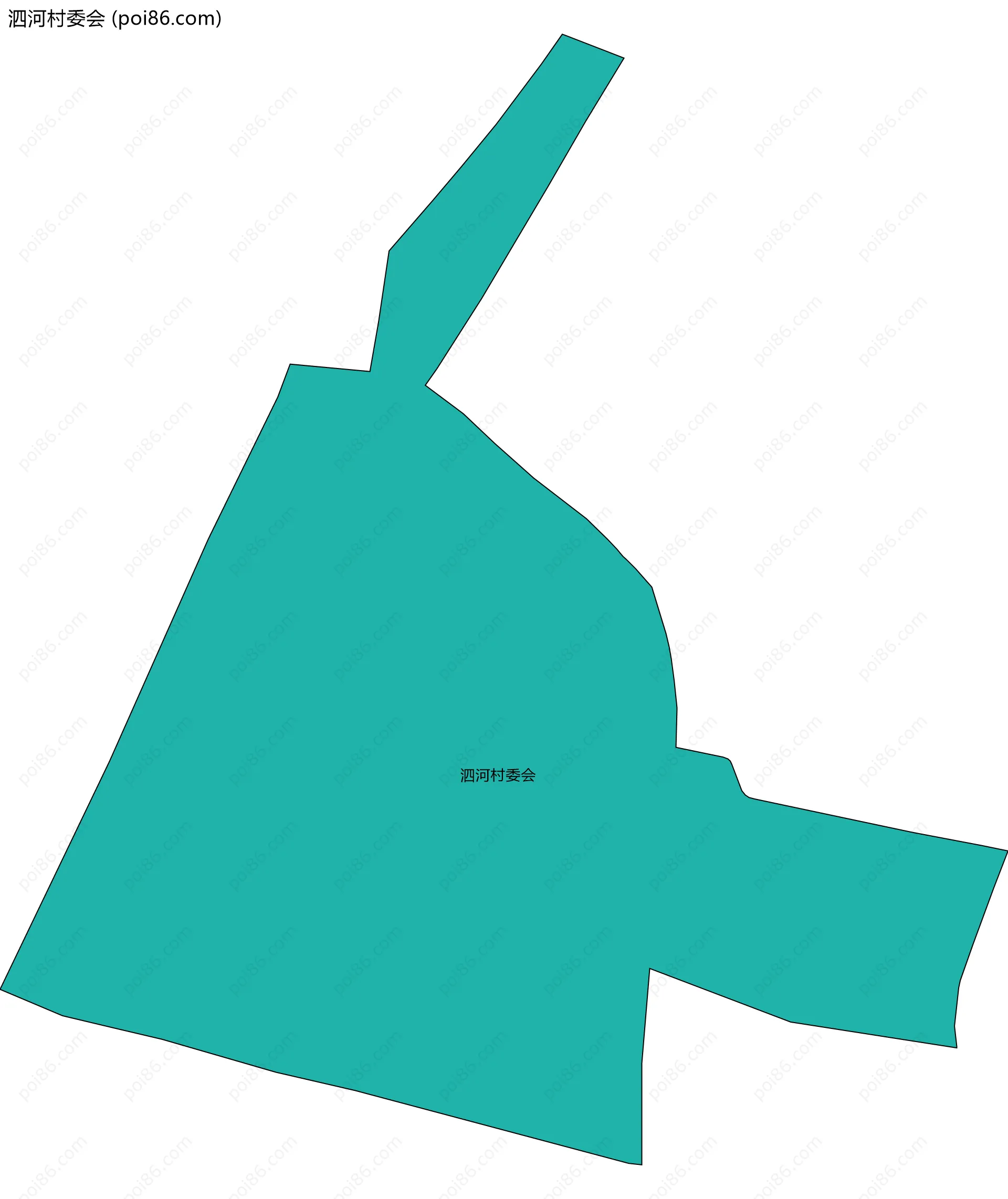 泗河村委会边界地图