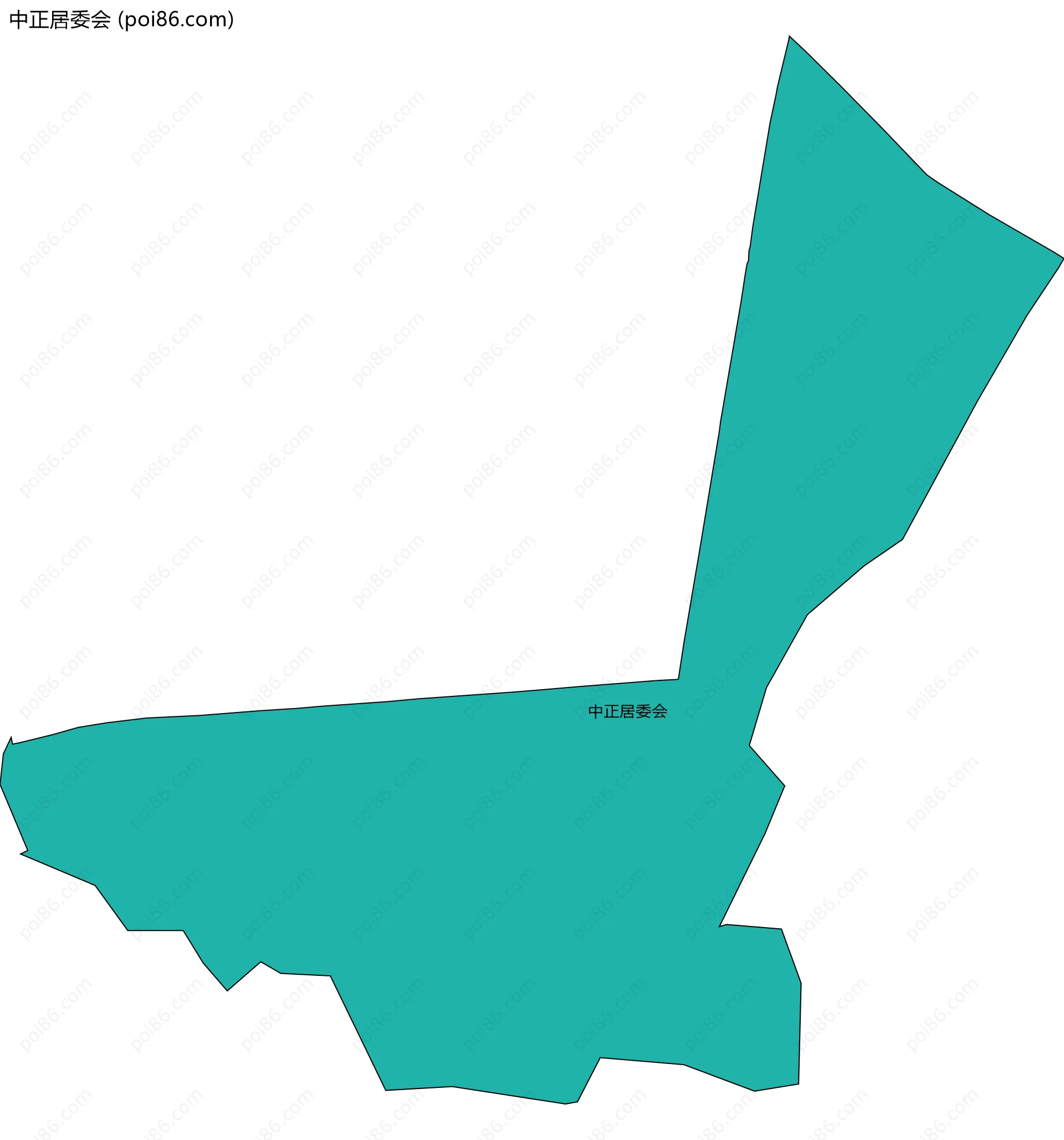 中正居委会边界地图