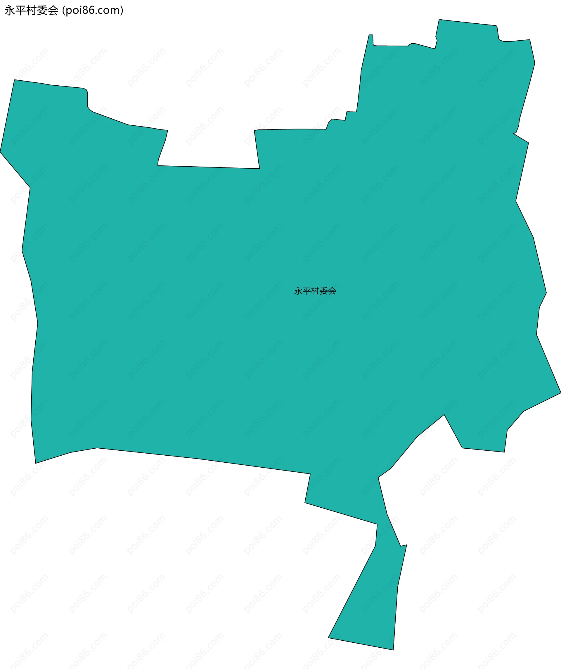 永平村委会边界地图