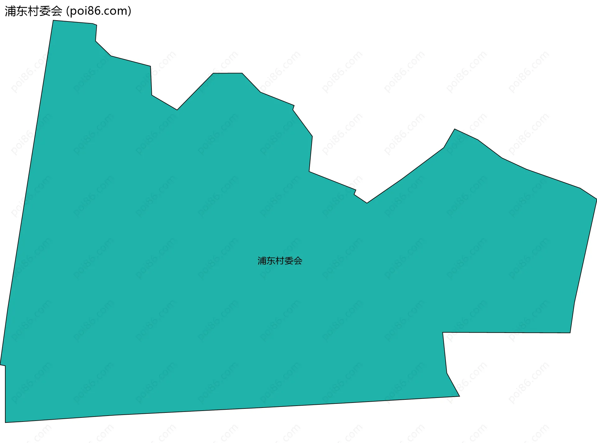 浦东村委会边界地图